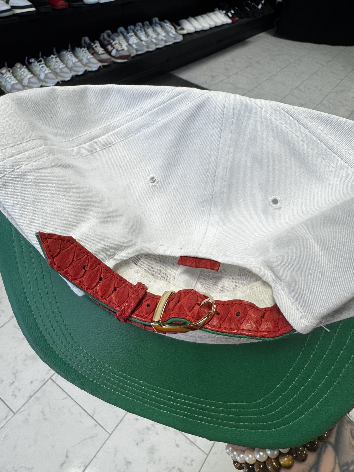 Just Don Snakeskin Patriots Sports Specialties Script Don C Hat Size ONE SIZE - 5 Thumbnail