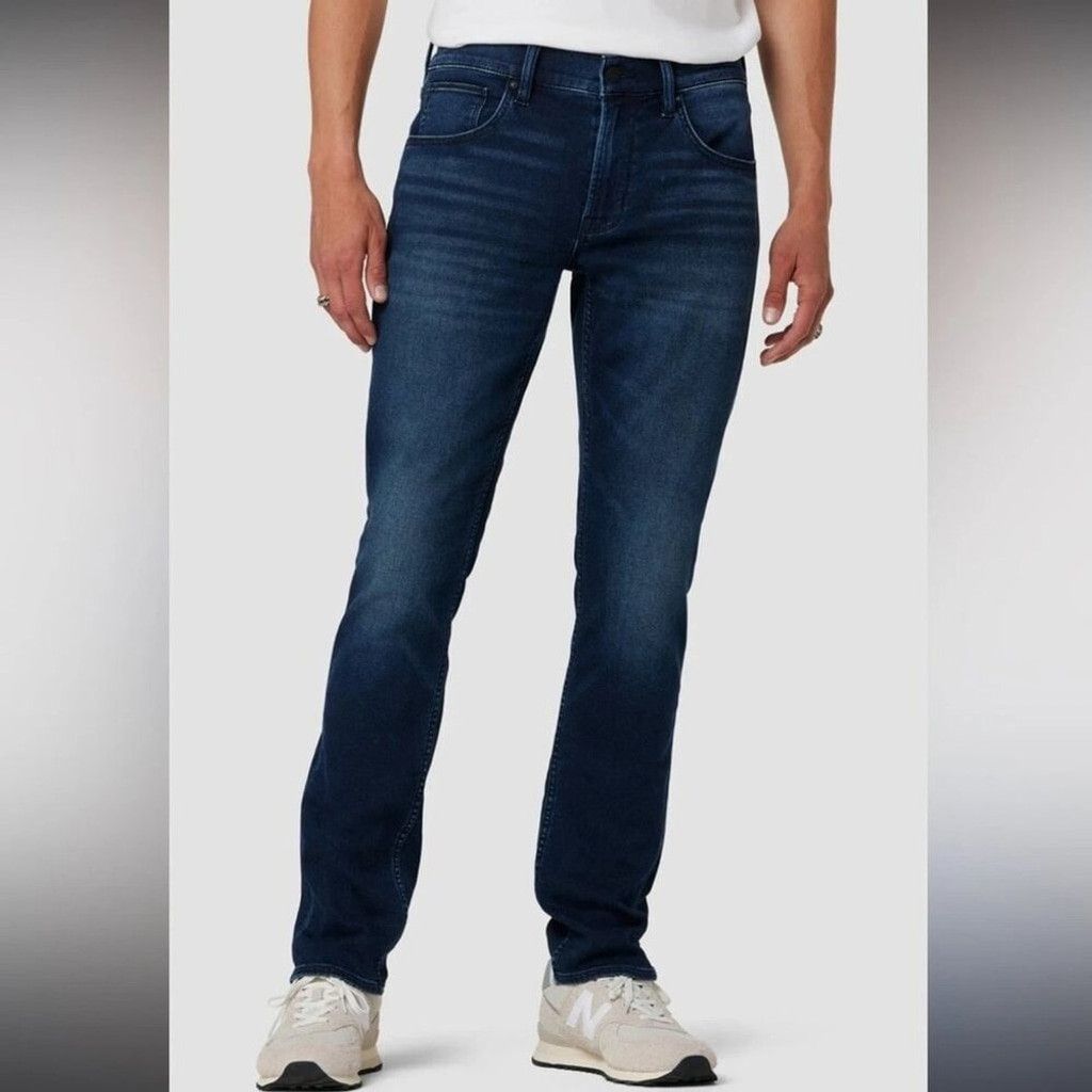 Hudson HUDSON Blake Denim Slim Straight Whiskered Faded Medium Size US 34 / EU 50 - 1 Thumbnail