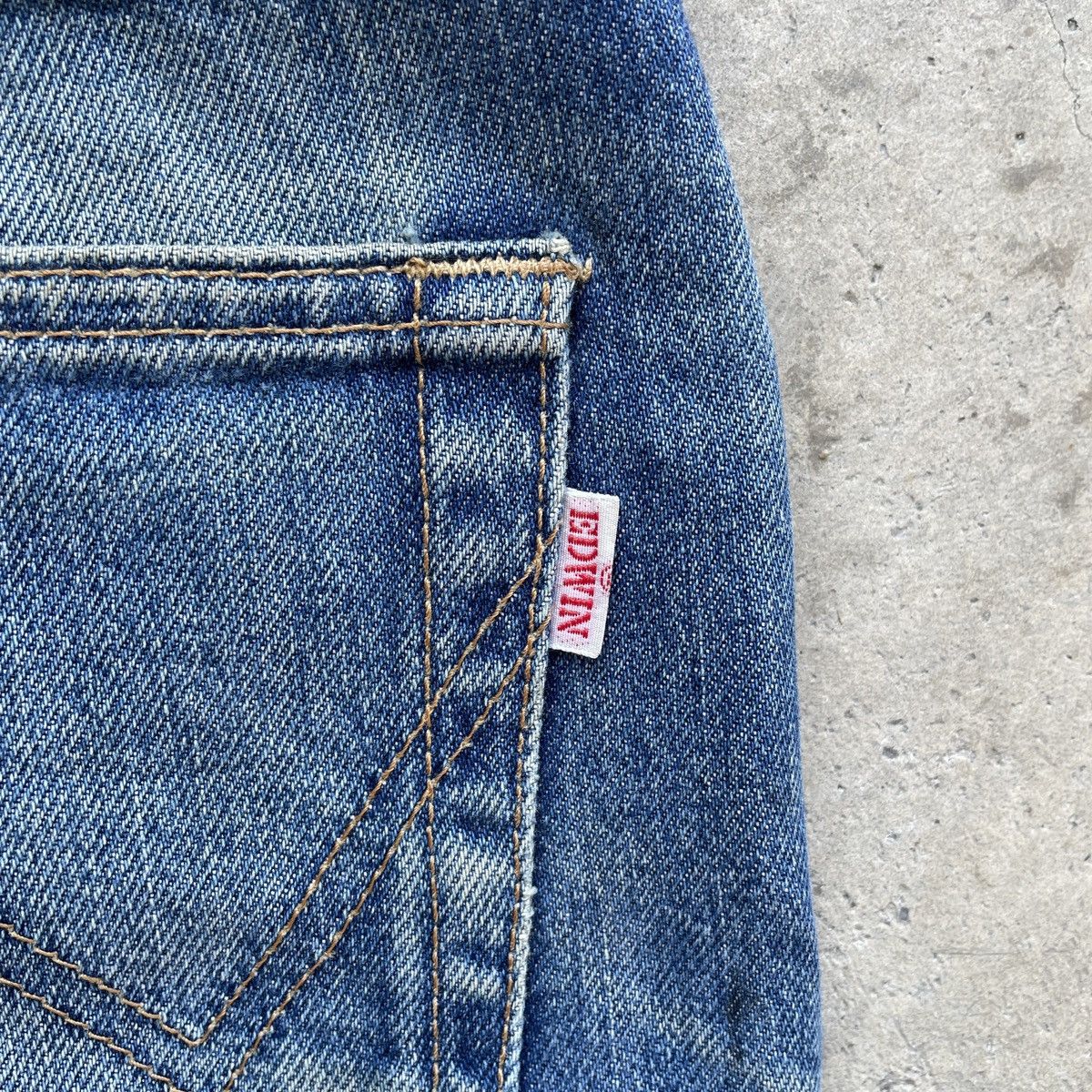 Edwin × Jean × Vintage W29x28💥 Vintage Edwin Mud Wash Faded Jeans Denim Pants Size US 29 - 9 Thumbnail