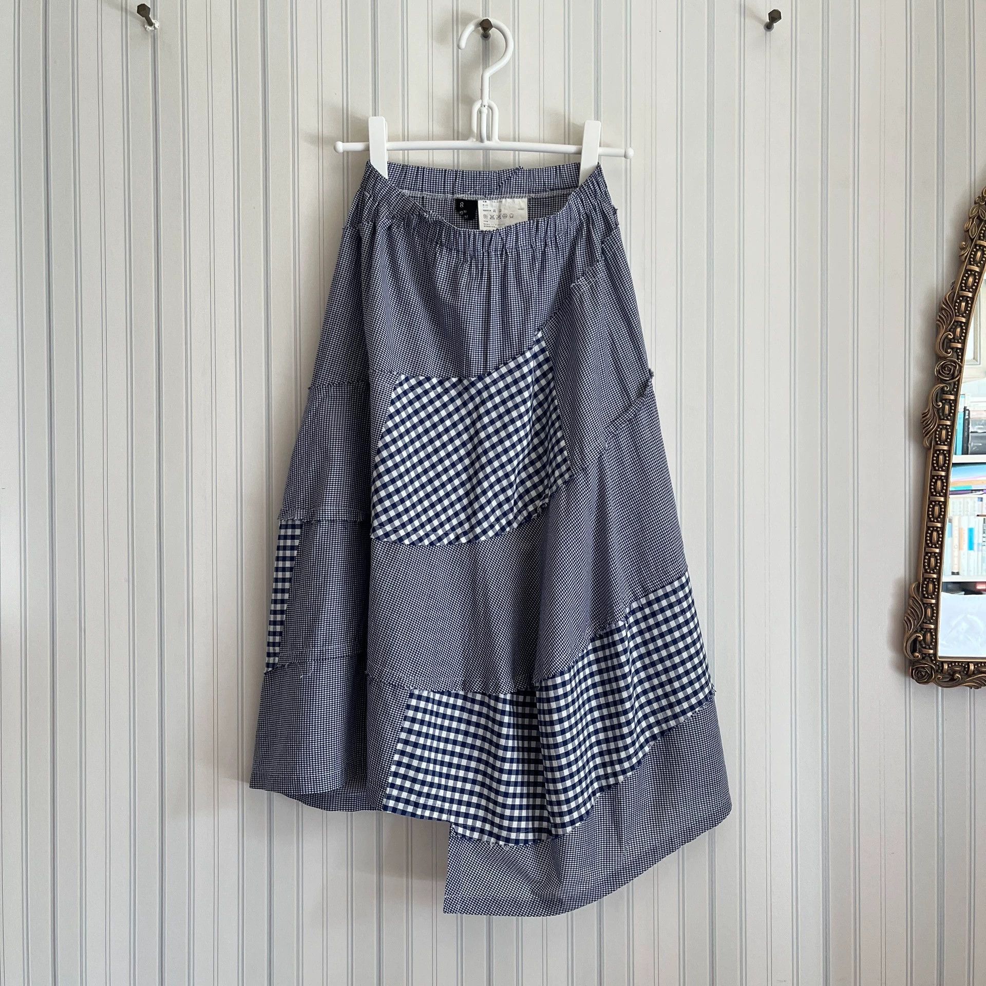 Comme des Garcons Comme des Garcons Patchwork Midi Skirt Size US 26 / EU 42 - 1 Thumbnail