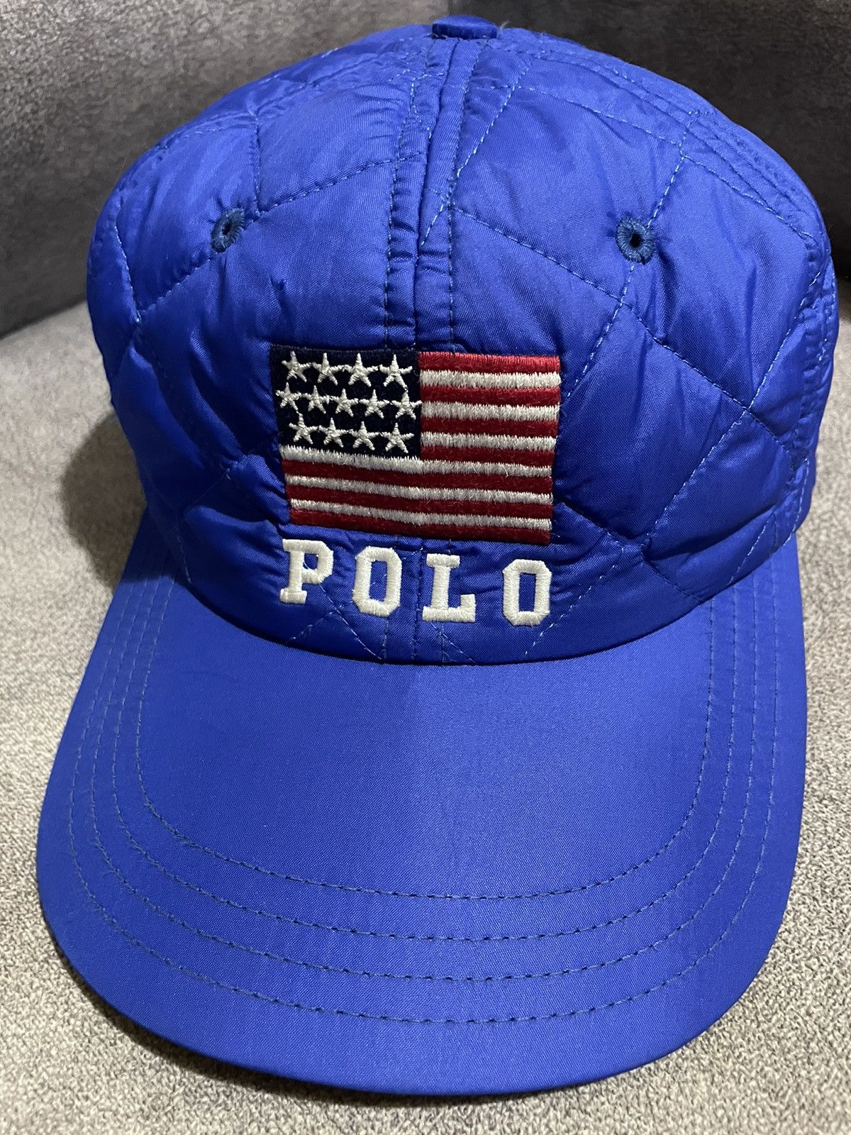 Polo Ralph Lauren × Vintage Vintage Polo Sport USA Flag Cap Size ONE SIZE - 4 Thumbnail