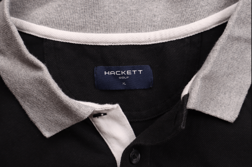 Hackett Hackett Golf Black Polo Shirt Casual Short Sleeve Size L Size US L / EU 52-54 / 3 - 3 Thumbnail