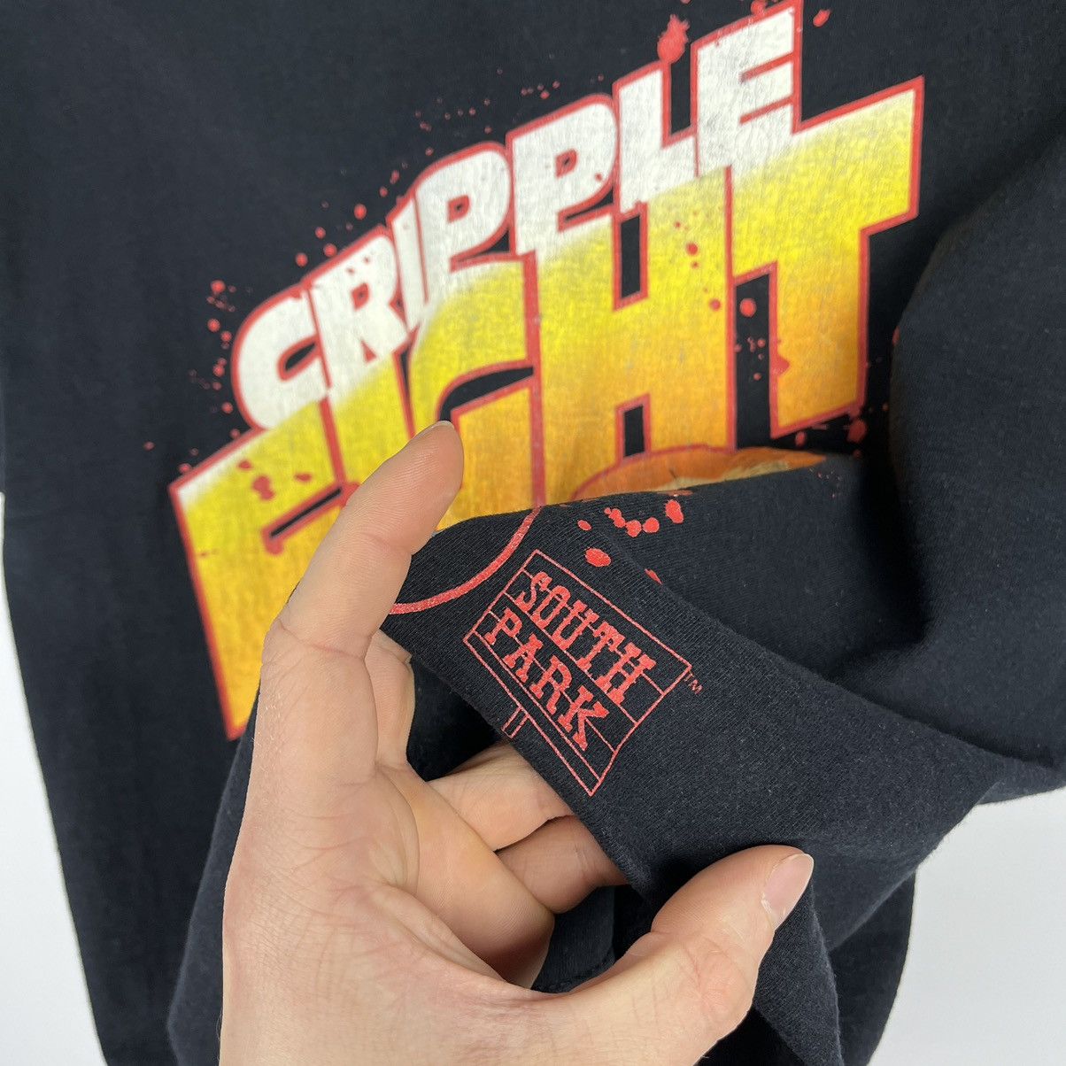Cartoon Network Vintage South Park y2k Humor Cripple Fight T Shirt 00’s Size US M / EU 48-50 / 2 - 6 Thumbnail