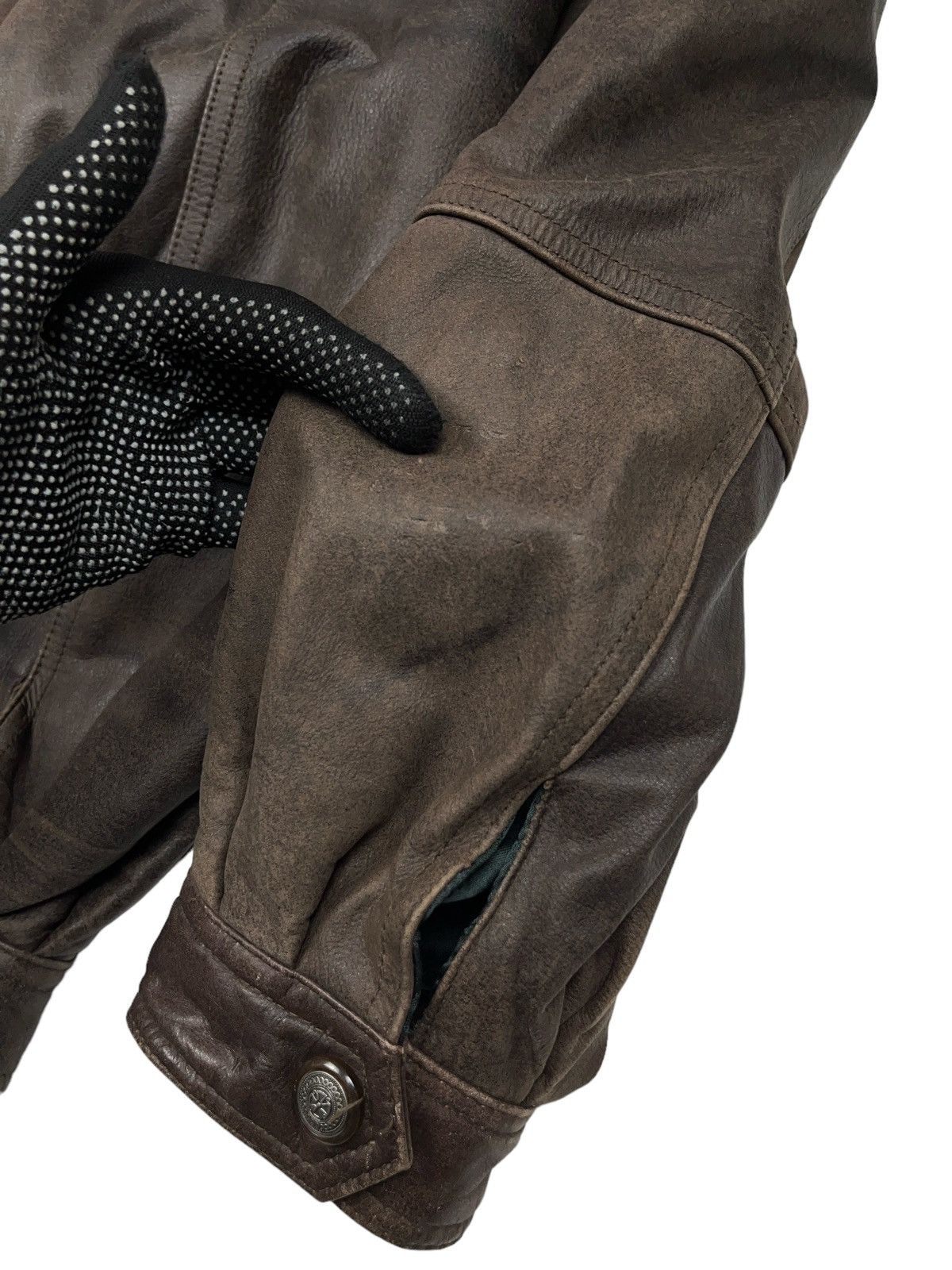 Other Archival Brown Leather Jacket Transformer Avant Garde Size US XL / EU 56 / 4 - 15 Thumbnail