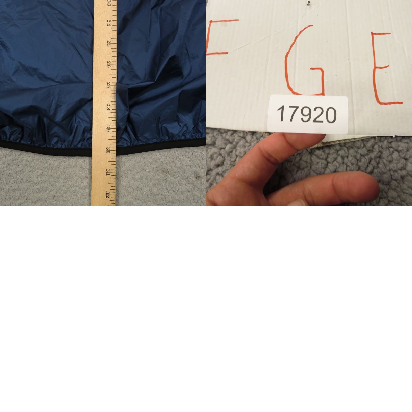 Vintage Ibex Jacket Men XL Blue Nylon Softshell Packable Removable Hood Rain Coat Trail Weathergear Zipper Pockets Size US XL / EU 56 / 4 - 9 Thumbnail