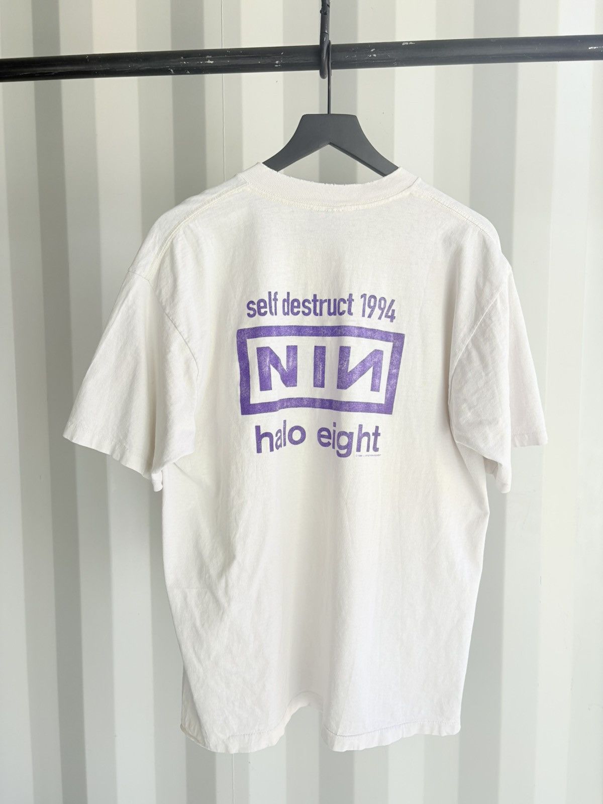 Band Tees Nine Inch Nails Halo Eight Sun Faded Distressed ERD GRUNGE Size US XL / EU 56 / 4 - 2 Thumbnail