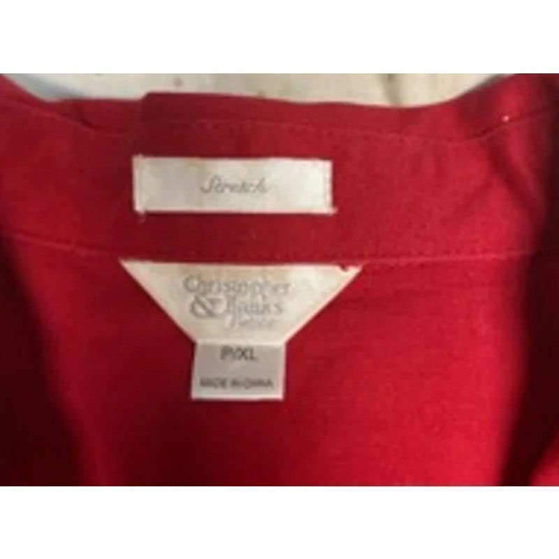 Other Minimalist Artsy Boxy Red Button Front Jacket Christopher XL Size XL / US 12-14 / IT 48-50 - 3 Thumbnail