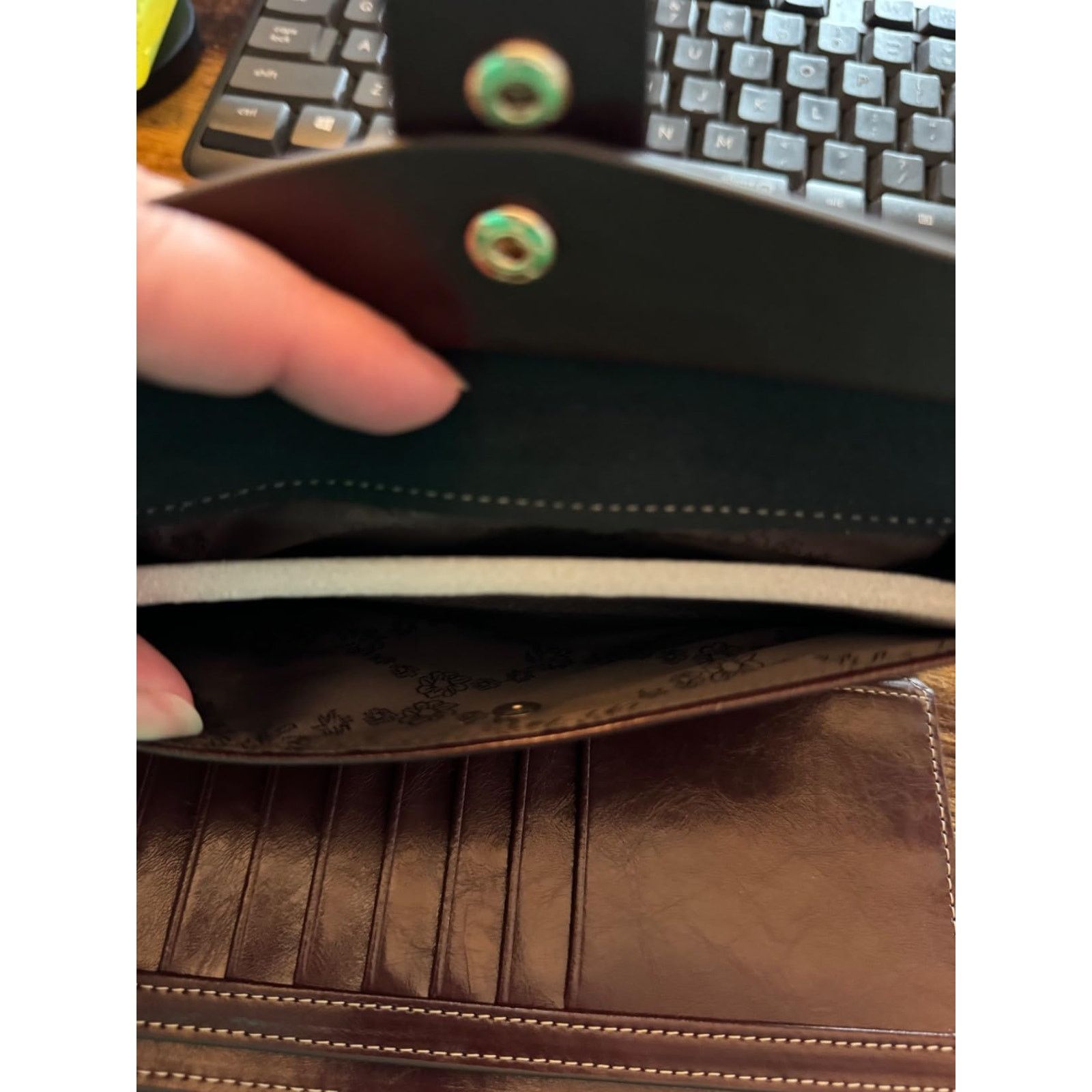 Other Women's RFID Blocking Large Capacity Genuine Leather Wallet Size ONE SIZE - 3 Thumbnail