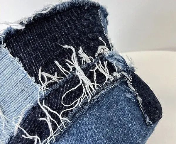 Japanese Brand Manami x Konno Denim patchwork distressed bucket hat Size ONE SIZE - 5 Thumbnail