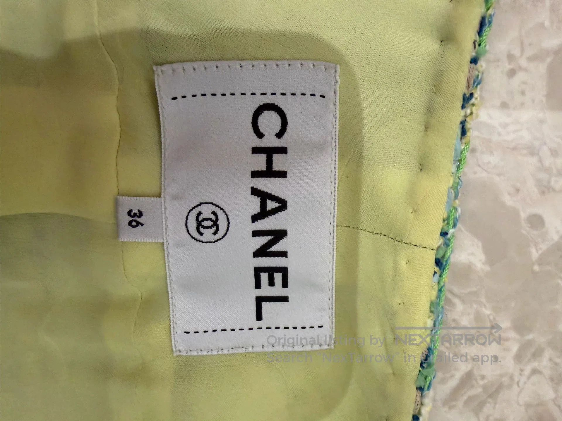Chanel Chanel 19p Green Tweed Jacket Size 36. Size US S / EU 44-46 / 1 - 3 Thumbnail