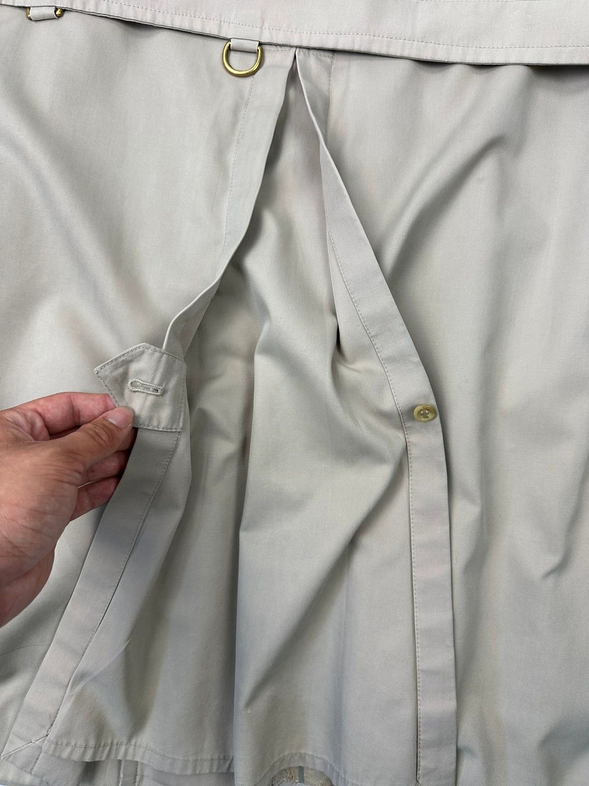 Burberry Burberrys 80’s Beige Trench Coat Jacket Double Breasted Size US L / EU 52-54 / 3 - 7 Thumbnail