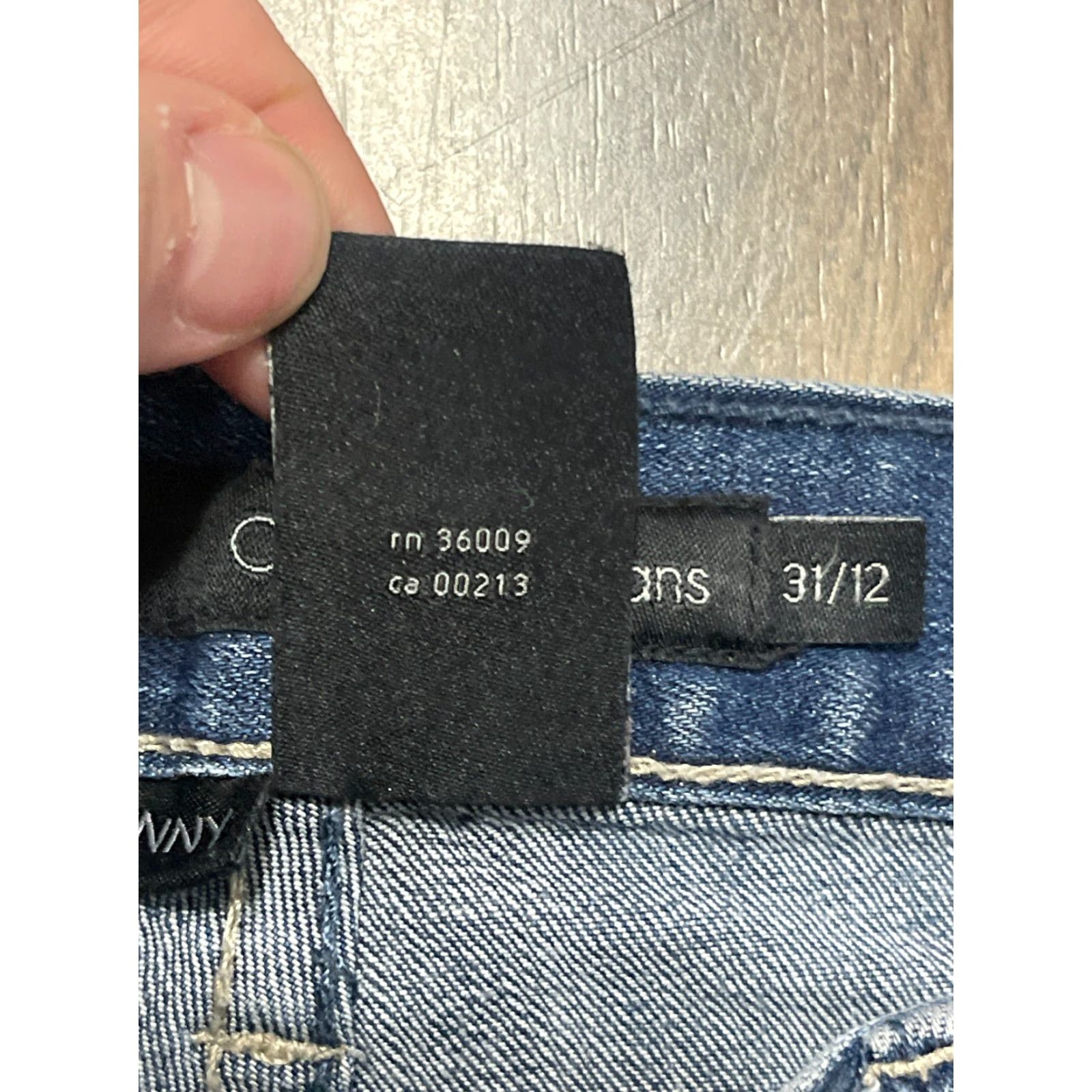 Calvin Klein Calvin Klein Jeans Men's Size 31/12 Blue Denim Skinny Pockets Size US 31 - 5 Thumbnail