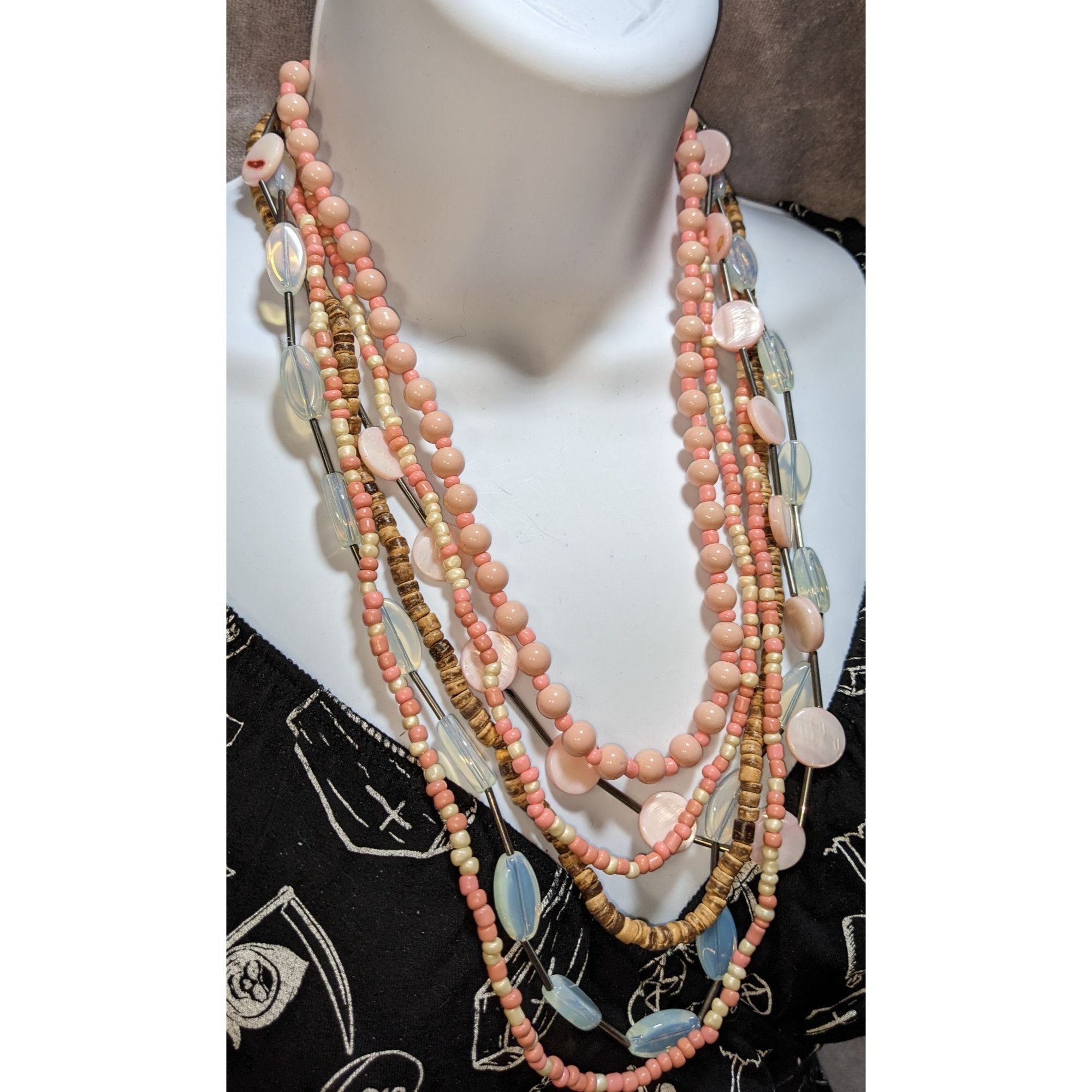 Other Bohemian Multi-Layer Beaded Necklace Size ONE SIZE - 1 Thumbnail
