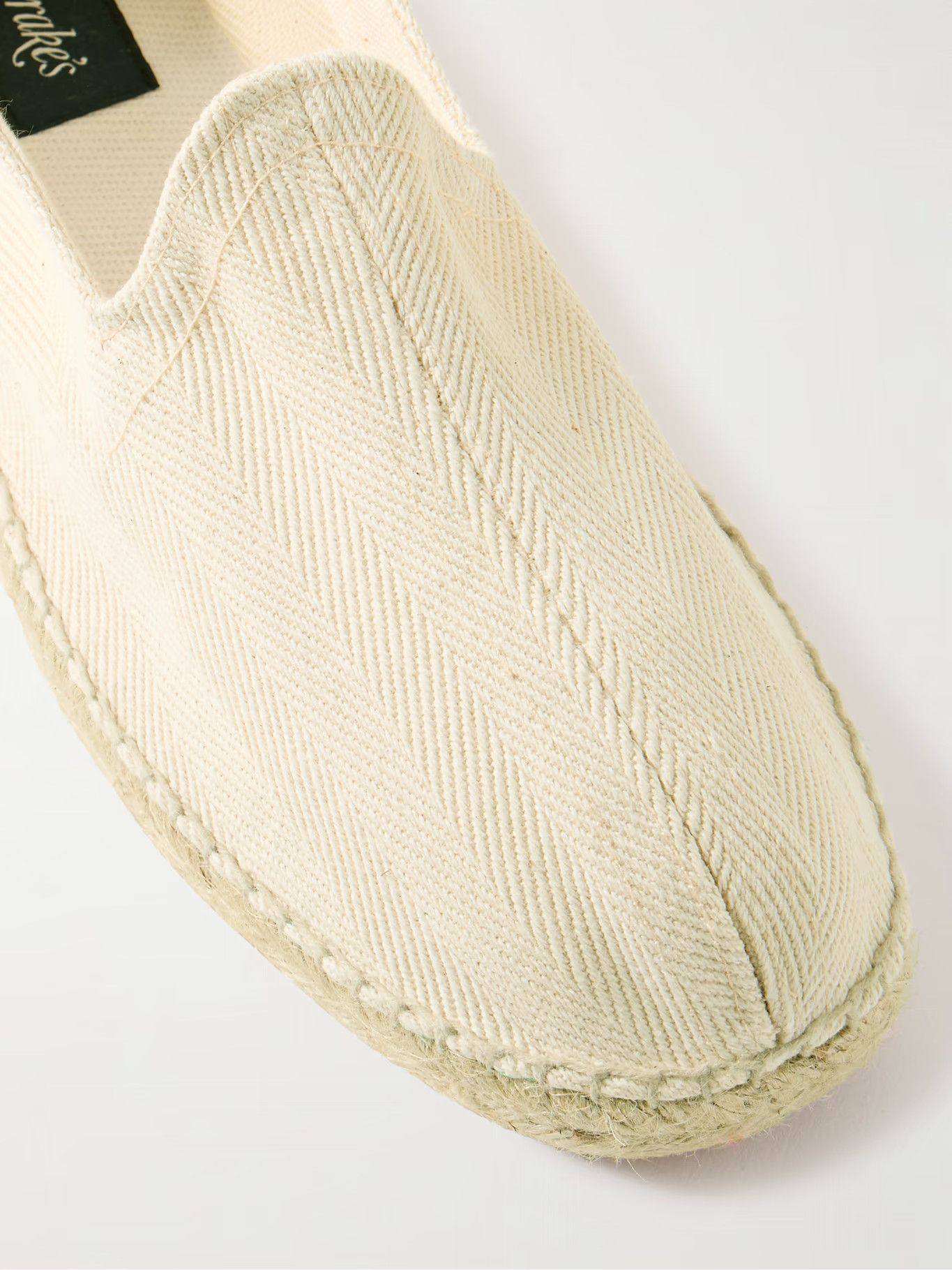Drake's DRAKE'S Herringbone Cotton Canvas Espadrilles Size US 10 / EU 43 - 5 Thumbnail