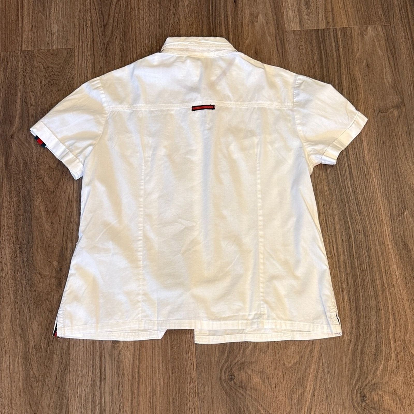Gucci Vintage Gucci White Casual Button Down Shirt Size L / US 10 / IT 46 - 8 Thumbnail