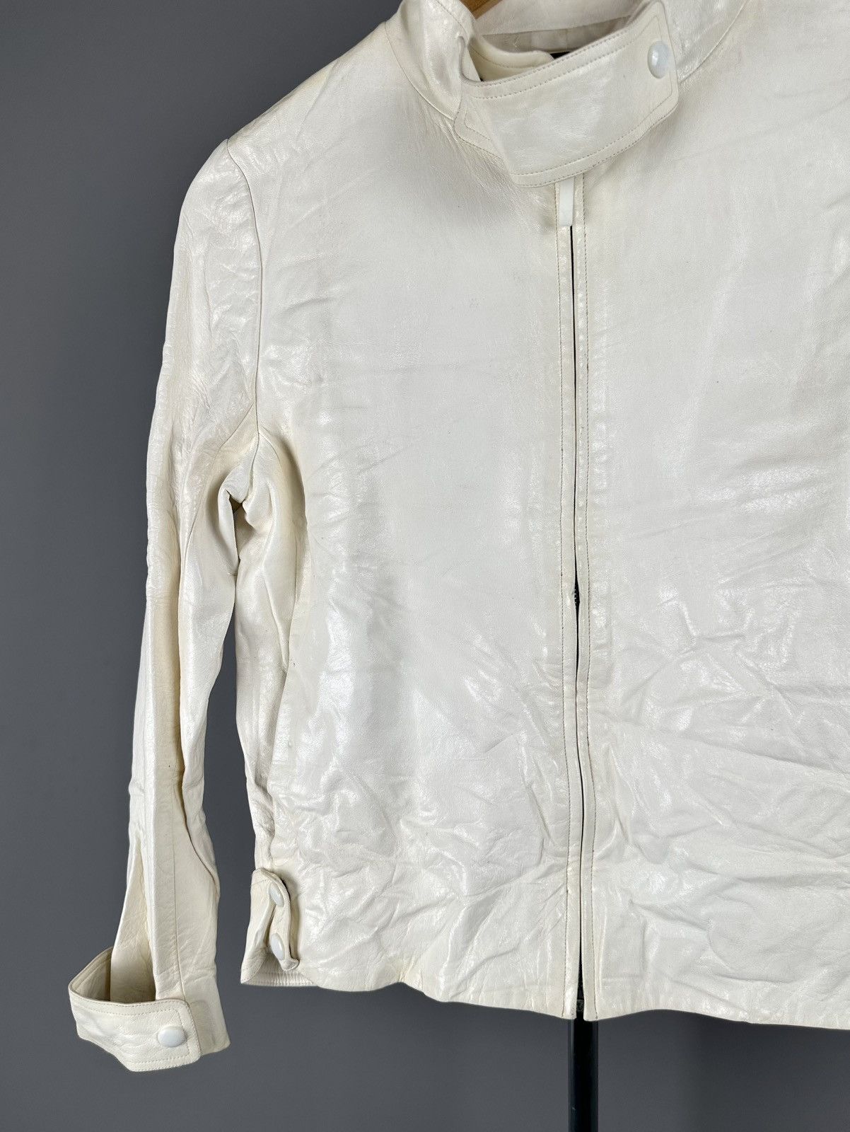 Louis Vuitton Louis Vuitton - Lambskin Leather Biker Jacket - Multi Straps Size XS / US 0-2 / IT 36-38 - 4 Thumbnail