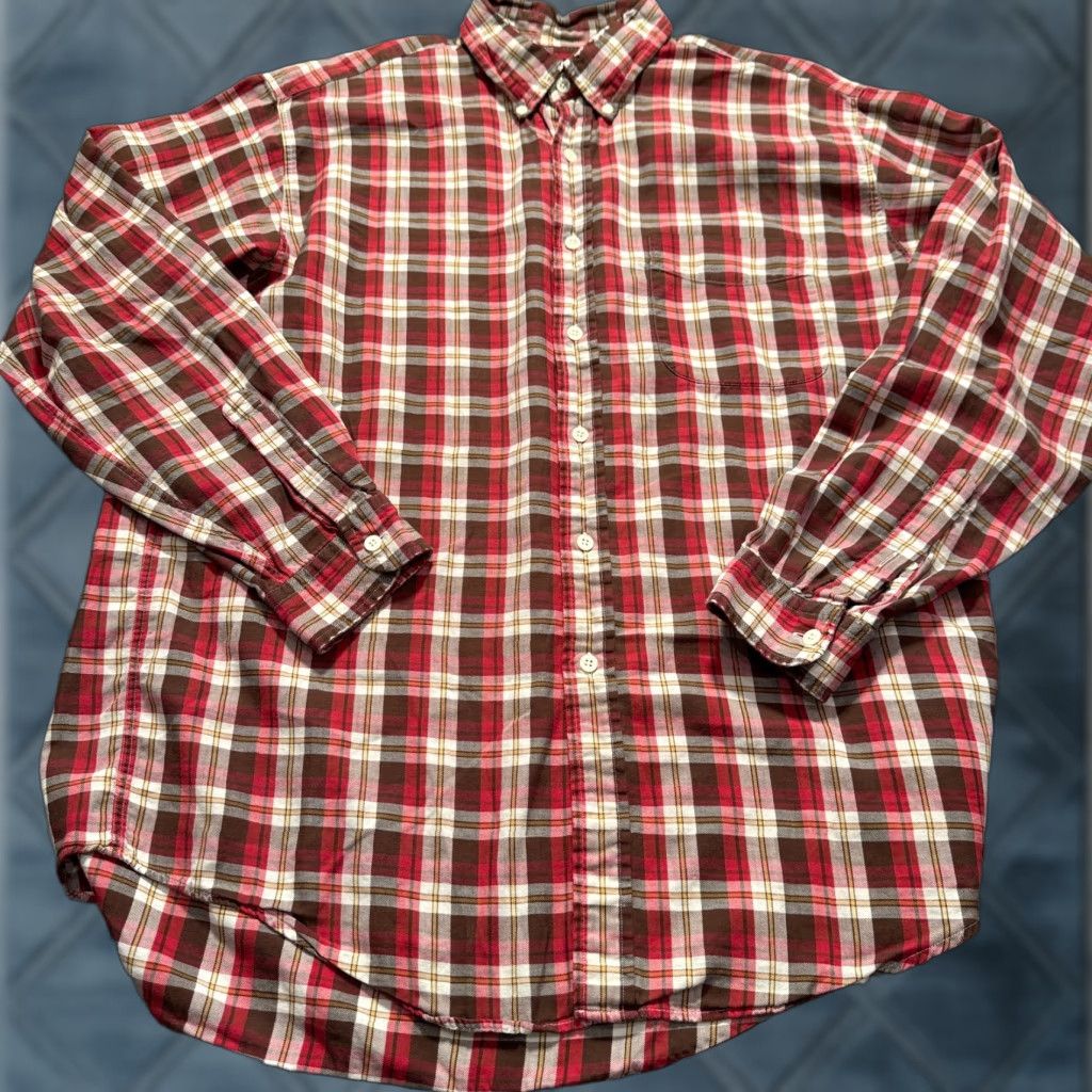 J.Crew VINTAGE J.CREW SHIRT Mens L Plaid Oarsman Flannel Button-Up Cotton Adult Size US L / EU 52-54 / 3 - 1 Thumbnail