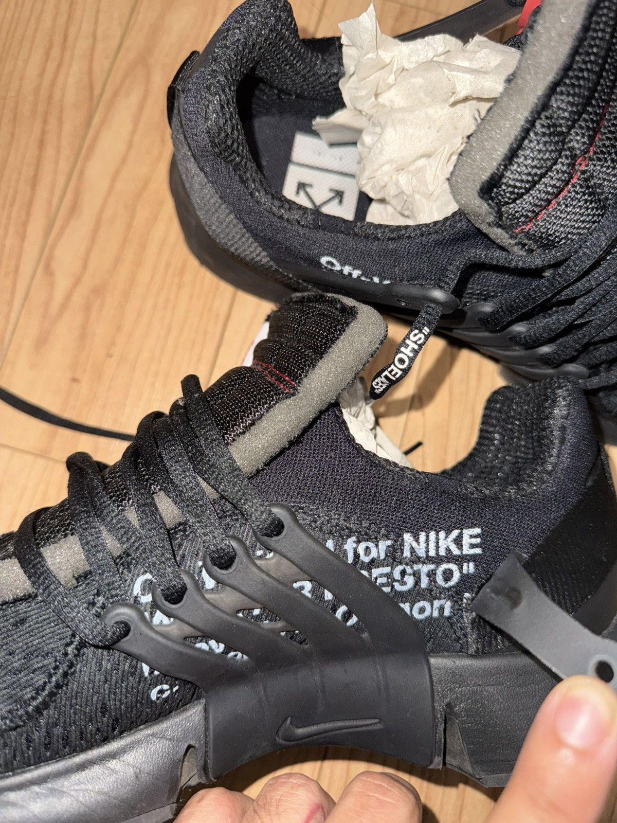 Nike × Off-White Black OFF WHITE prestos Size US 10 / EU 43 - 9 Thumbnail