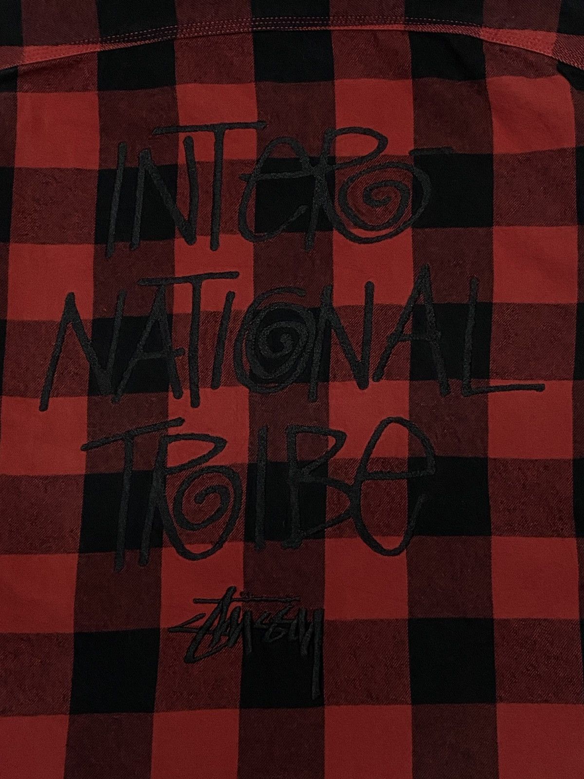 Stussy International Tribe Flannel Zipper Hoodie