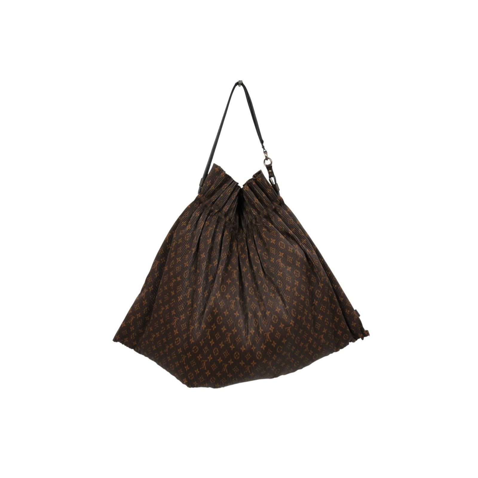 Louis Vuitton Lv Logo Monogram Pleated Explorer Bag MM Brown Size ONE SIZE - 20 Thumbnail