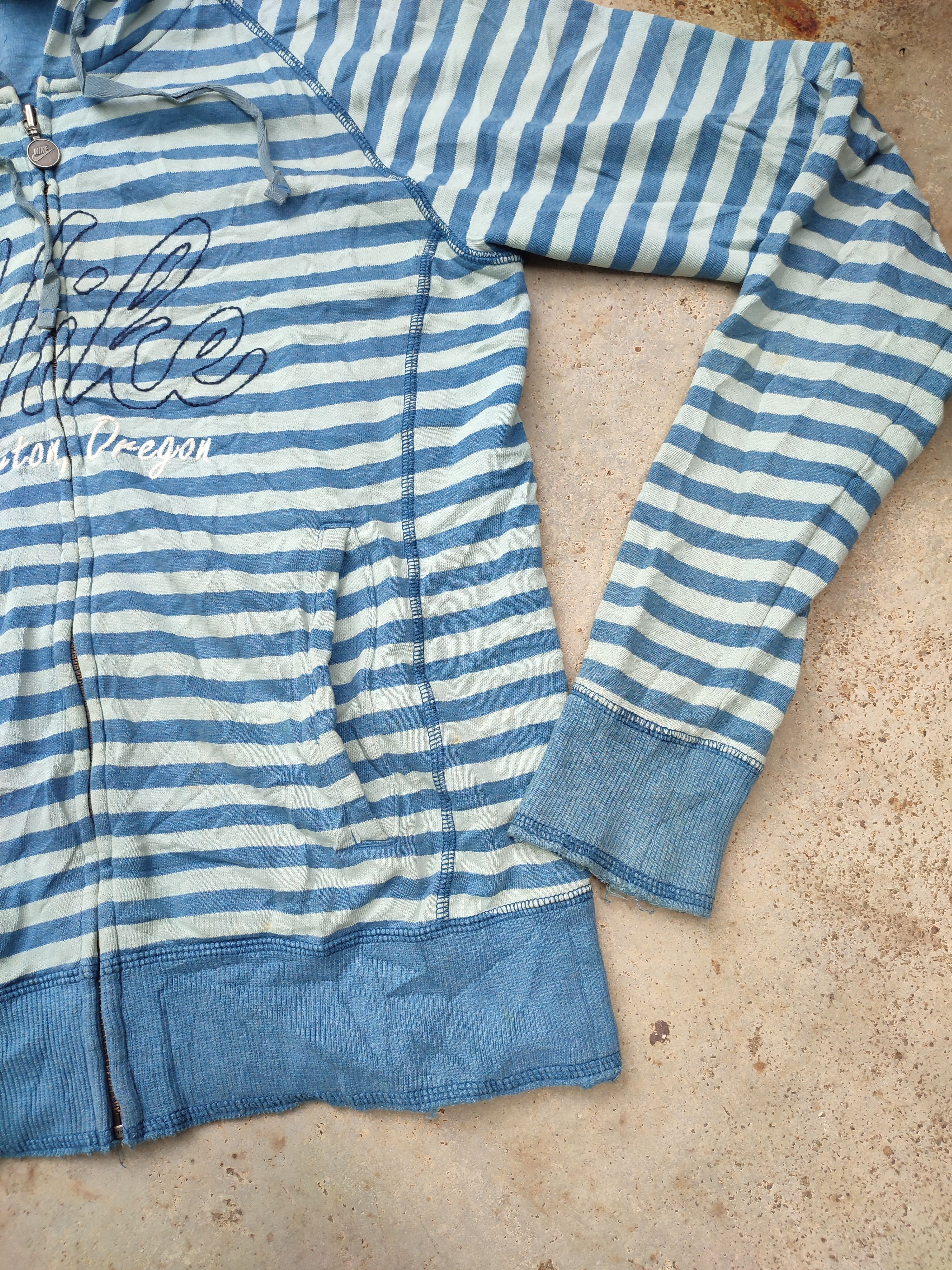 Nike Vintage Nike Stripe Blue Hoodie Size US S / EU 44-46 / 1 - 4 Thumbnail