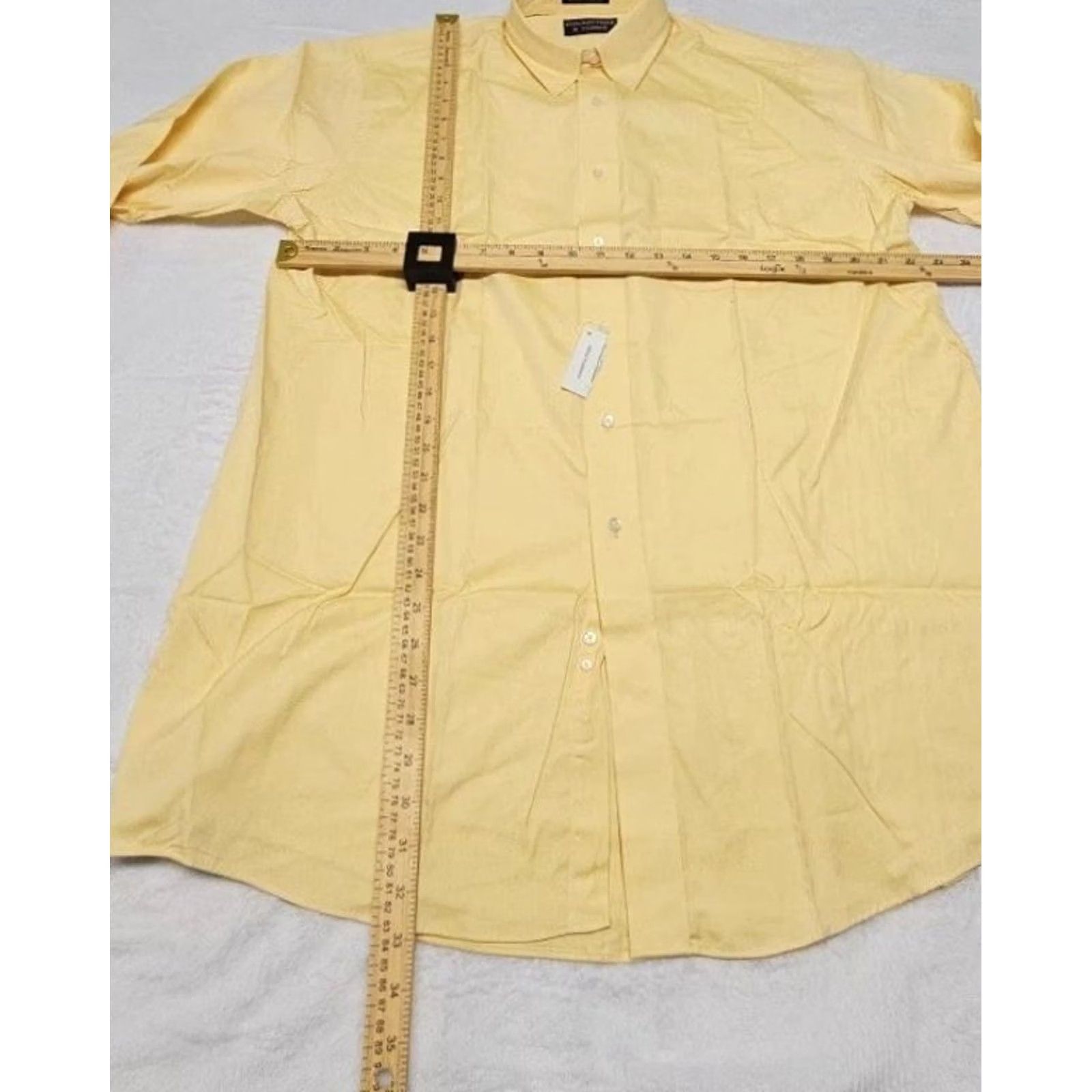 Roundtree & Yorke Roundtree & Yorke Casuals Button Up Long Sleeve Men XL Shirt Yellow NWT Cotton Size US XL / EU 56 / 4 - 7 Thumbnail