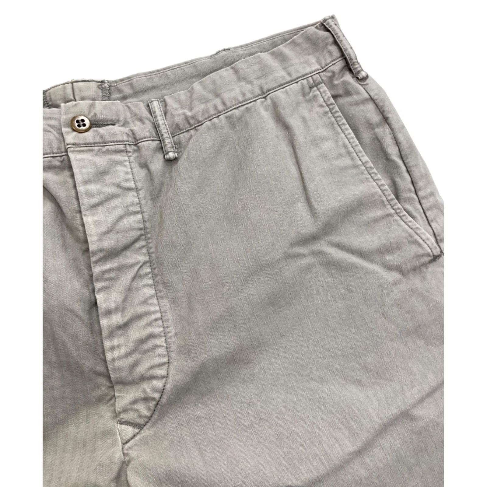 Ralph Lauren RRL Ralph Lauren Pants Cotton Herringbone Tapered Beige 38×32 Pre-owned Size US 38 / EU 54 - 4 Thumbnail