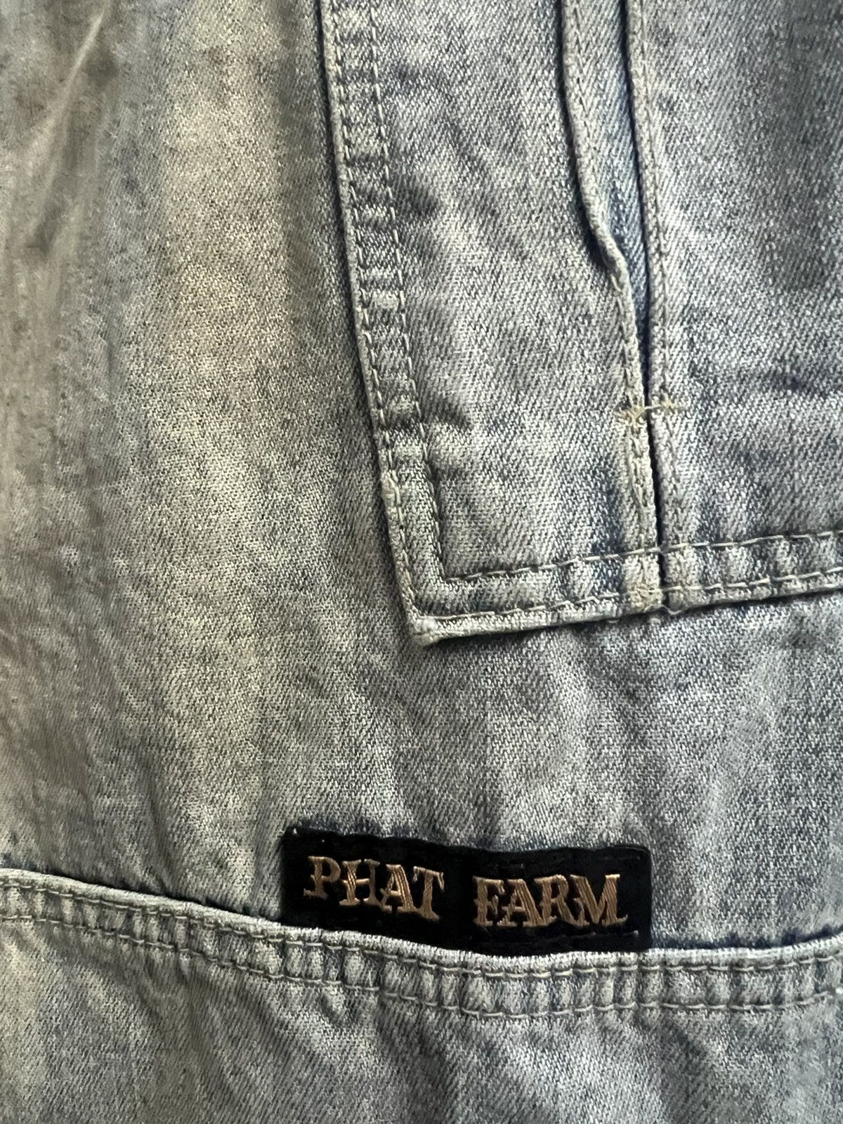 Phat Farm × Vintage PHAT FARM Vintage Cargo Carpenter Denim Size US 34 / EU 50 - 12 Thumbnail