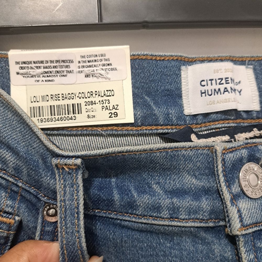Citizens Of Humanity Citizen Of Humanity Loli Mid Rise Baggy Wide-Leg Boho Jeans Size 29" - 9 Thumbnail