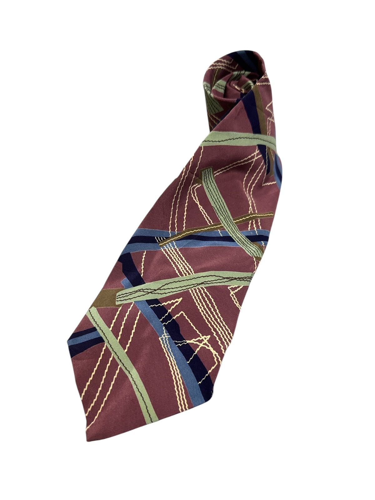 Issey Miyake × Vintage VINTAGE ISSEY MIYAKE ABSTRACT PATTERN NECK TIE Size ONE SIZE - 1 Thumbnail