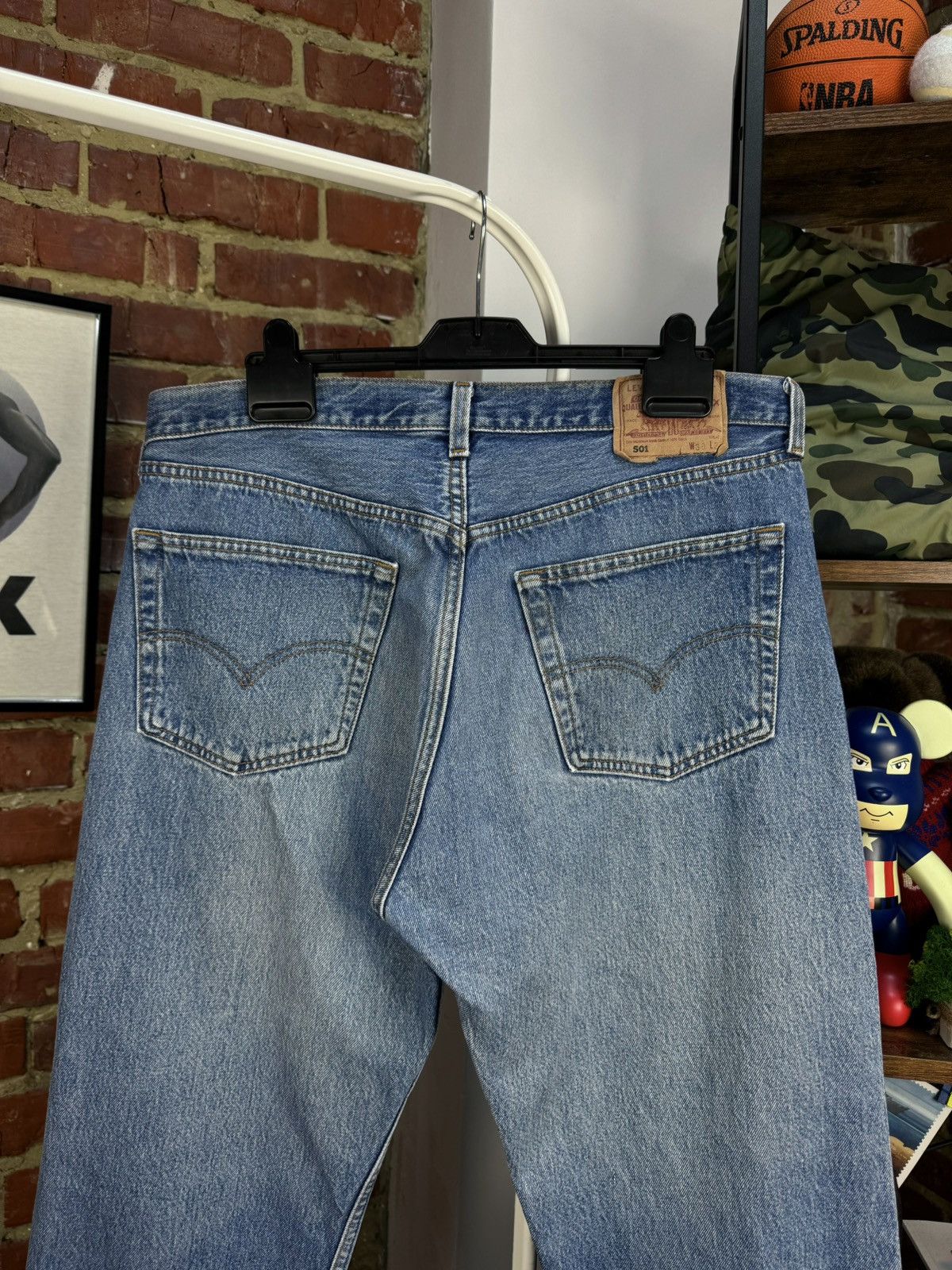 Levi's × Vintage Vintage LEVIS 501 Blue Regular Jeans Made in USA W38 L36(30) Size US 38 / EU 54 - 13 Thumbnail