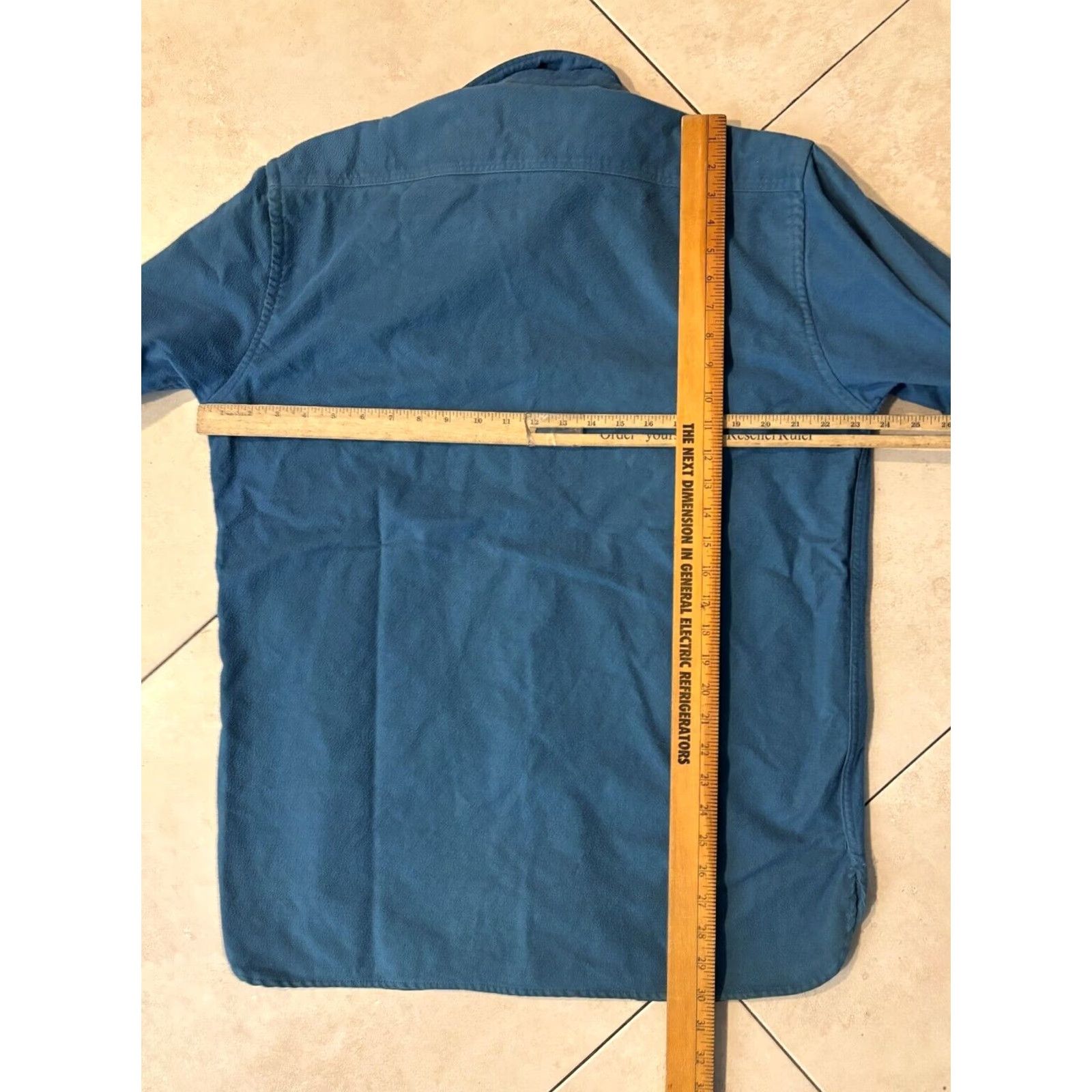 Eddie Bauer VINTAGE Eddie Bauer Shirt Mens L Blue Chamois Cloth Flannel Long Sleeve Button-Up 90s Casual Workwear Pockets Size US L / EU 52-54 / 3 - 8 Thumbnail