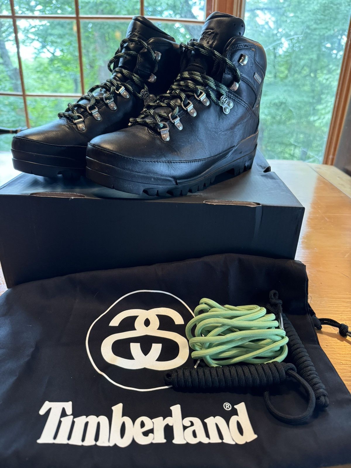 Stussy Timberland Stussy Timberland World Hiker Boot Black Grailed