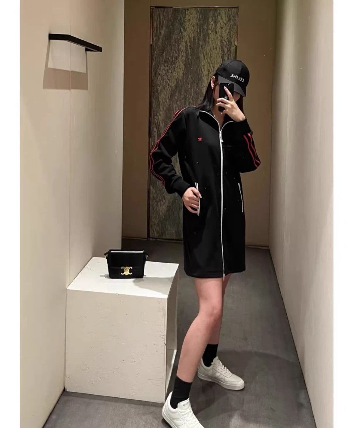 Celine Celine Women's Black Dress Coat Size S Size S / US 4 / IT 40 - 9 Thumbnail