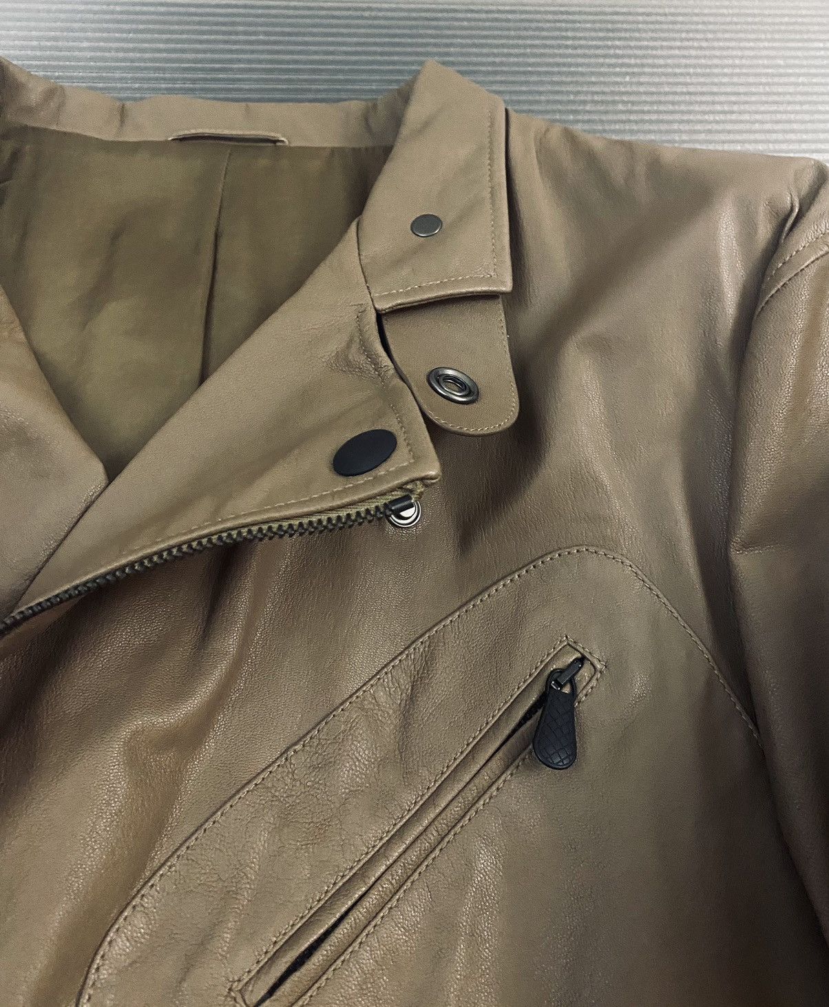 Bottega Veneta Bottega Veneta 🇮🇹 x Tomas Maier leather motorcycle jkt 54 NEW Size US L / EU 52-54 / 3 - 19 Thumbnail