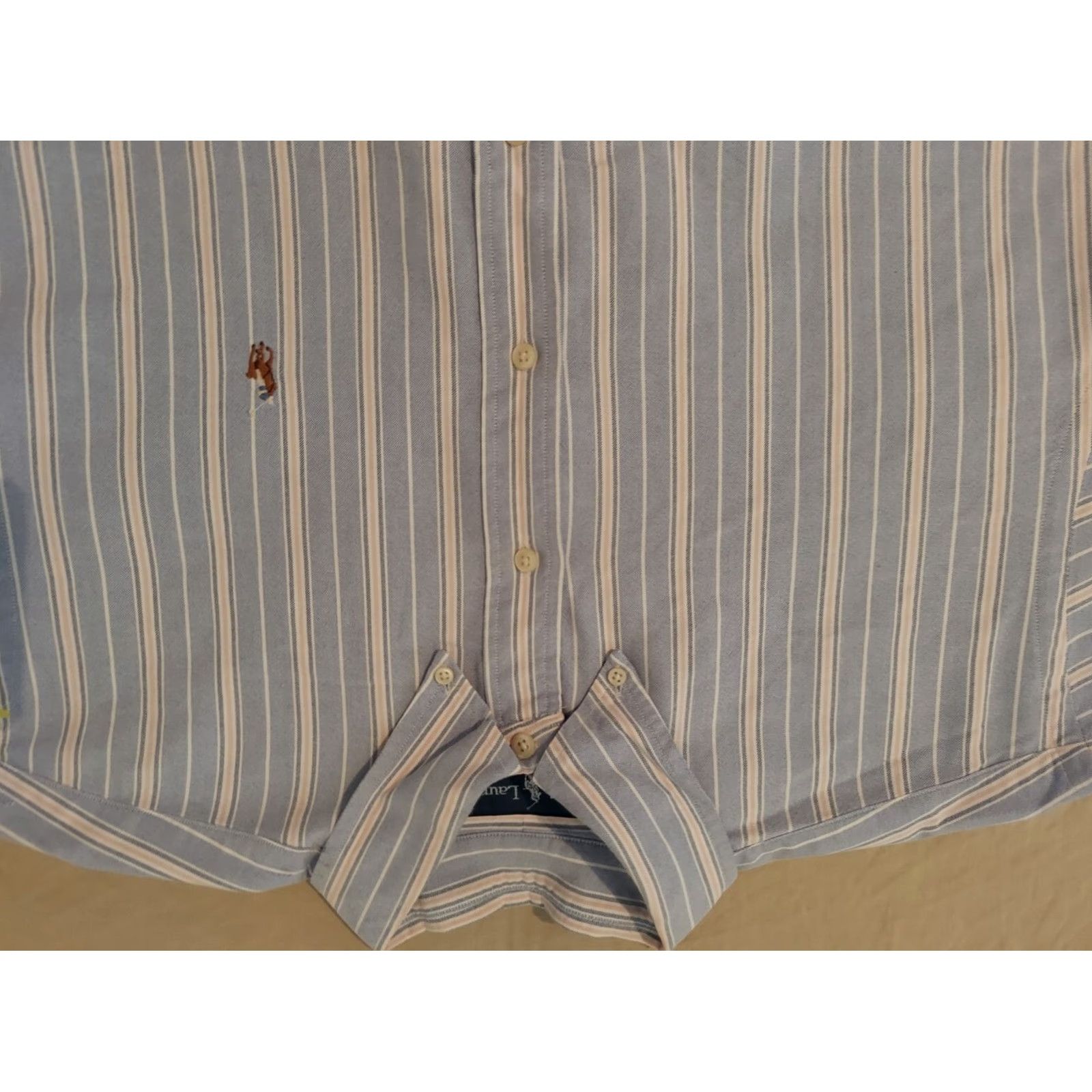 Polo Ralph Lauren Polo Ralph Lauren Shirt Dress XL Blue Cotton Mens Long Sleeve Button Polo Ralph Lauren Dress Shirt XL Blue Cotton Mens Size 46R - 2 Thumbnail