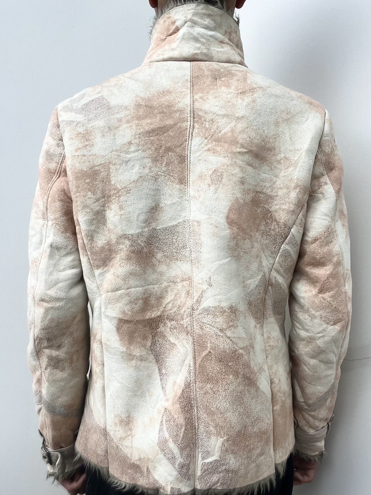 Schlussel 2000s Schlussel Avant Garde Fur Leather Jacket Size US L / EU 52-54 / 3 - 5 Thumbnail