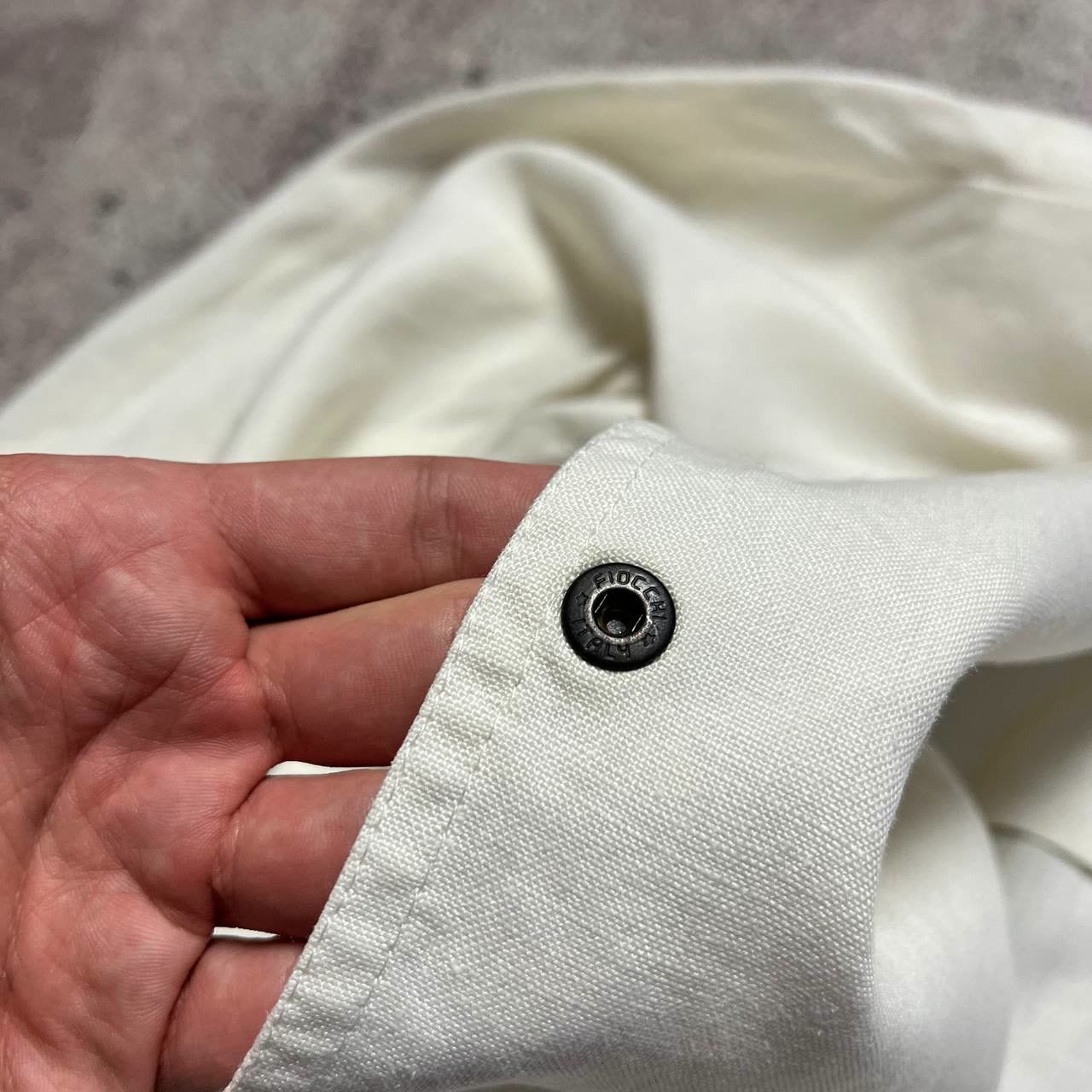 Weekend Max Mara Vintage Weekend Max Mara Linen White Jacket Size M Size M / US 6-8 / IT 42-44 - 6 Thumbnail