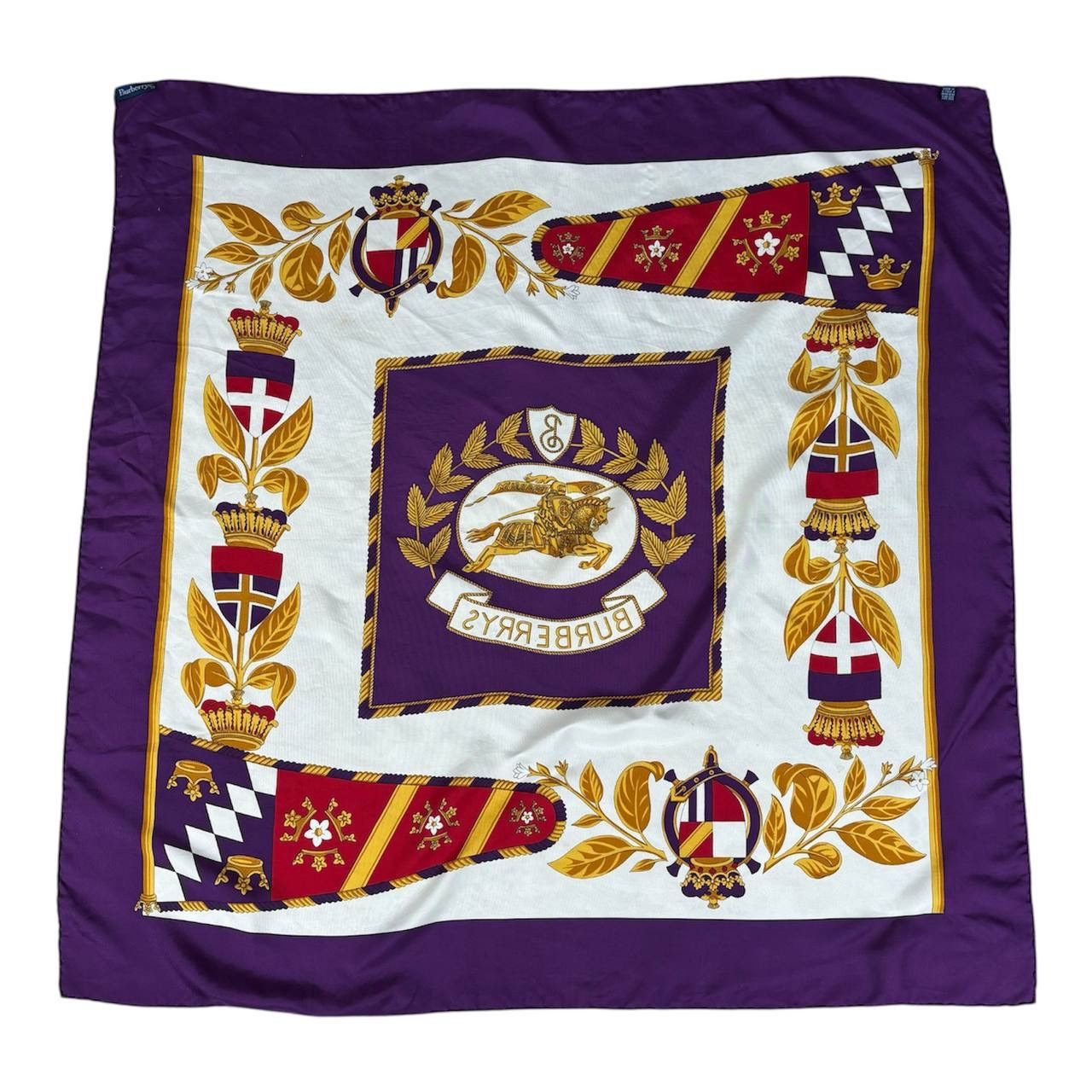 Burberry Vintage 80s Burberry Prorsum Luxury Silk Scarf Size ONE SIZE - 2 Thumbnail