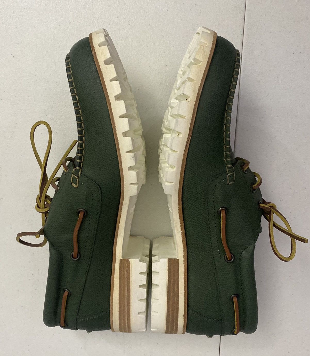 Dsquared2 Dsquared2 🇮🇹 Forest Green Leather Handmade Boat Shoes 9 NEW Size US 9 / EU 42 - 8 Thumbnail