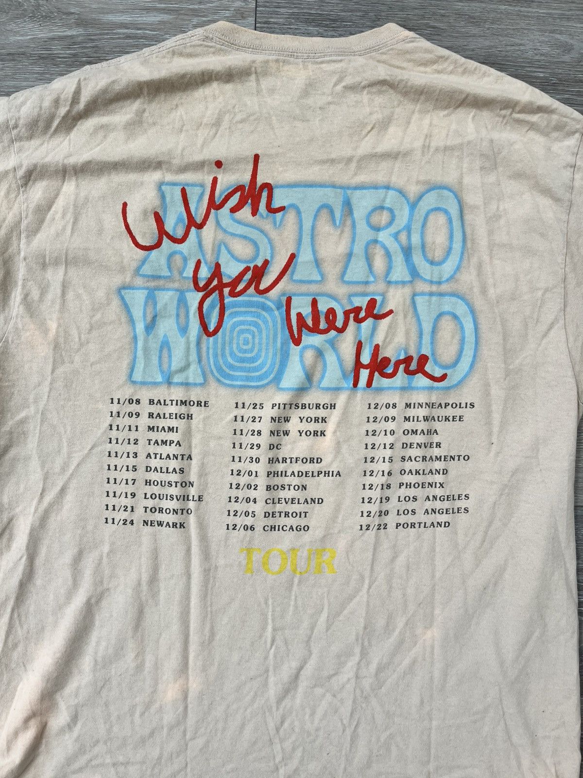 Travis Scott Travis Scott Sicko Mode Lightning Astroworld Tour T-Shirt Size US L / EU 52-54 / 3 - 9 Thumbnail