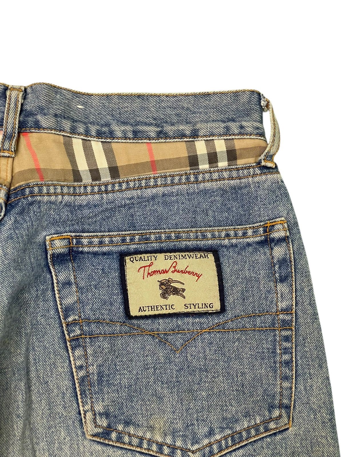 Burberry Vtg Thomas Burberry Tapered Jeans Nova Check 3🟦8 Size US 30 / EU 46 - 7 Thumbnail