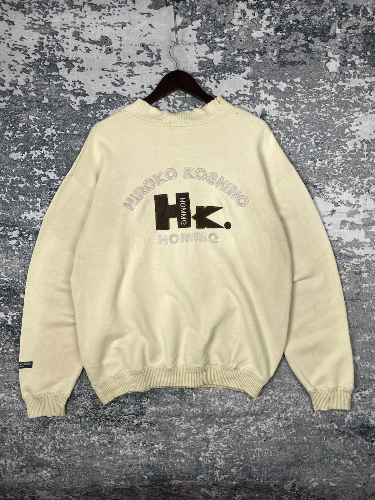 Hiroko Koshino Homme Vintage Hiroko Koshino Homme Sweatshirts Size US L / EU 52-54 / 3 - 8 Thumbnail