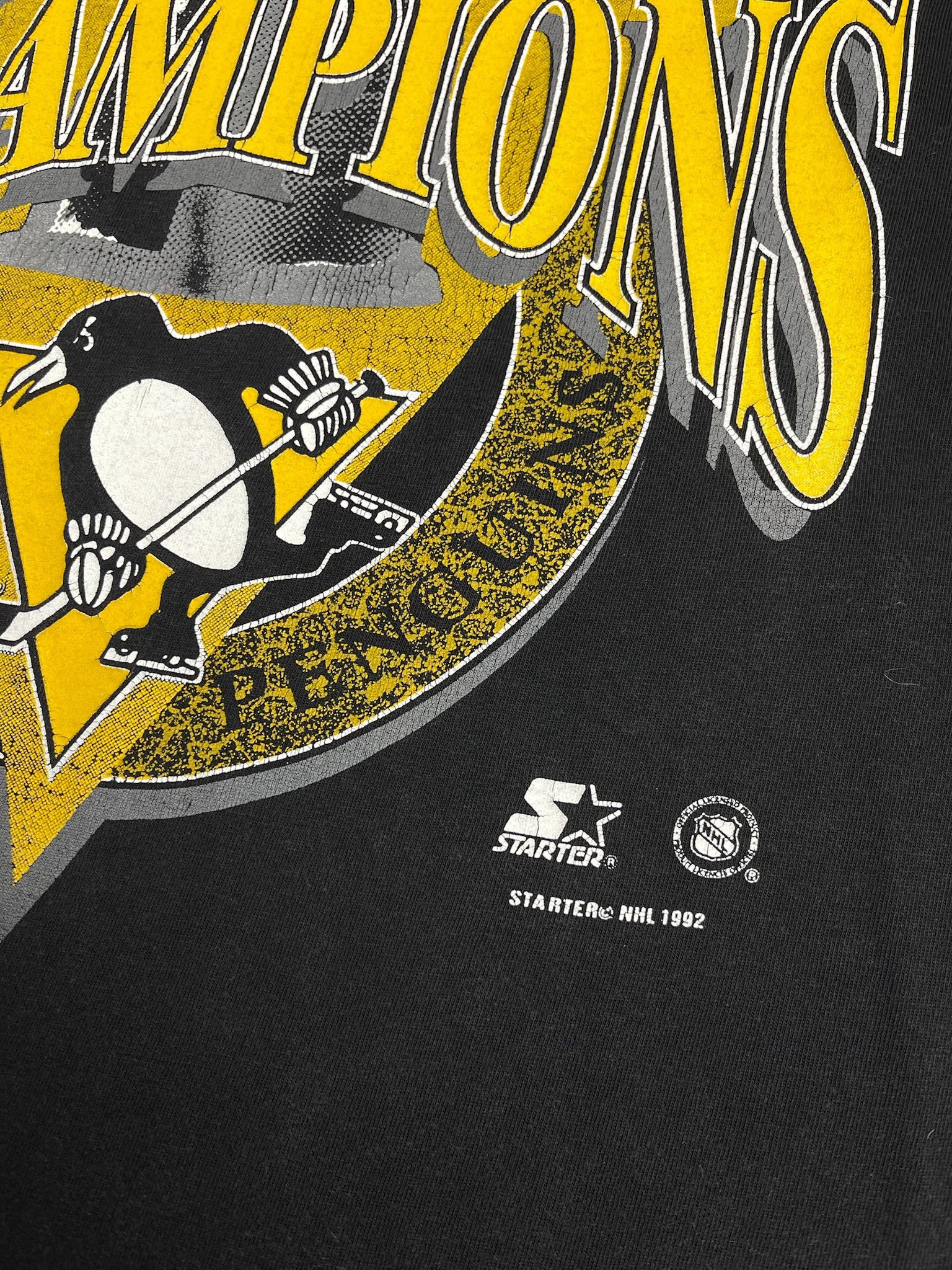 Starter Vintage Pittsburg Penguins NHL Champions Starter Tee Size US XL / EU 56 / 4 - 4 Thumbnail