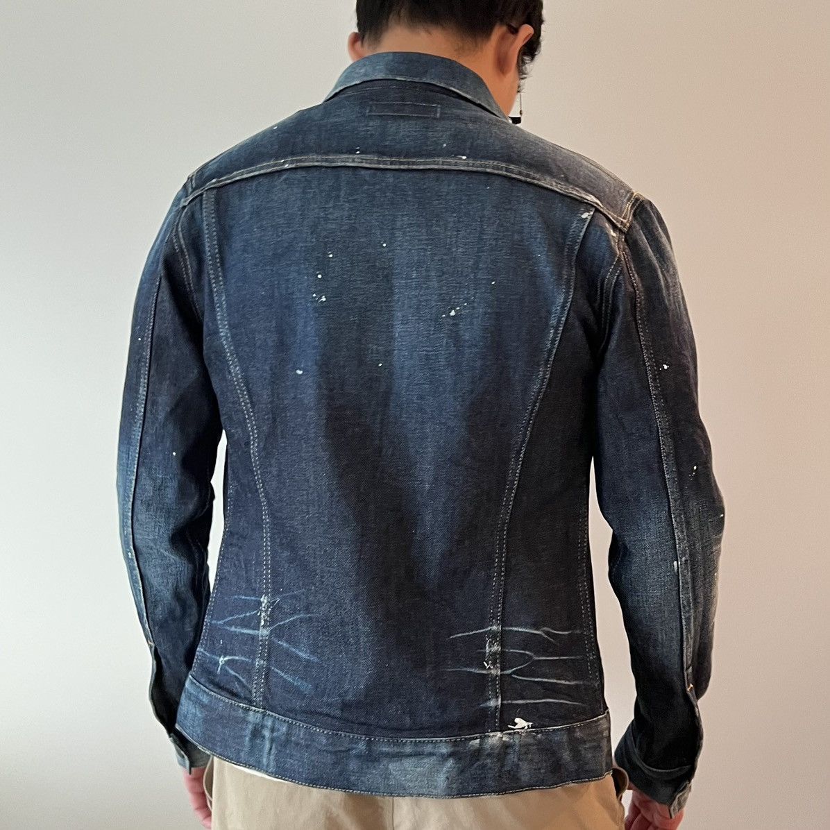 Vanquish Vanquish Painted Denim Jacket (Made in Japan, mid-2010s) Size US M / EU 48-50 / 2 - 9 Thumbnail