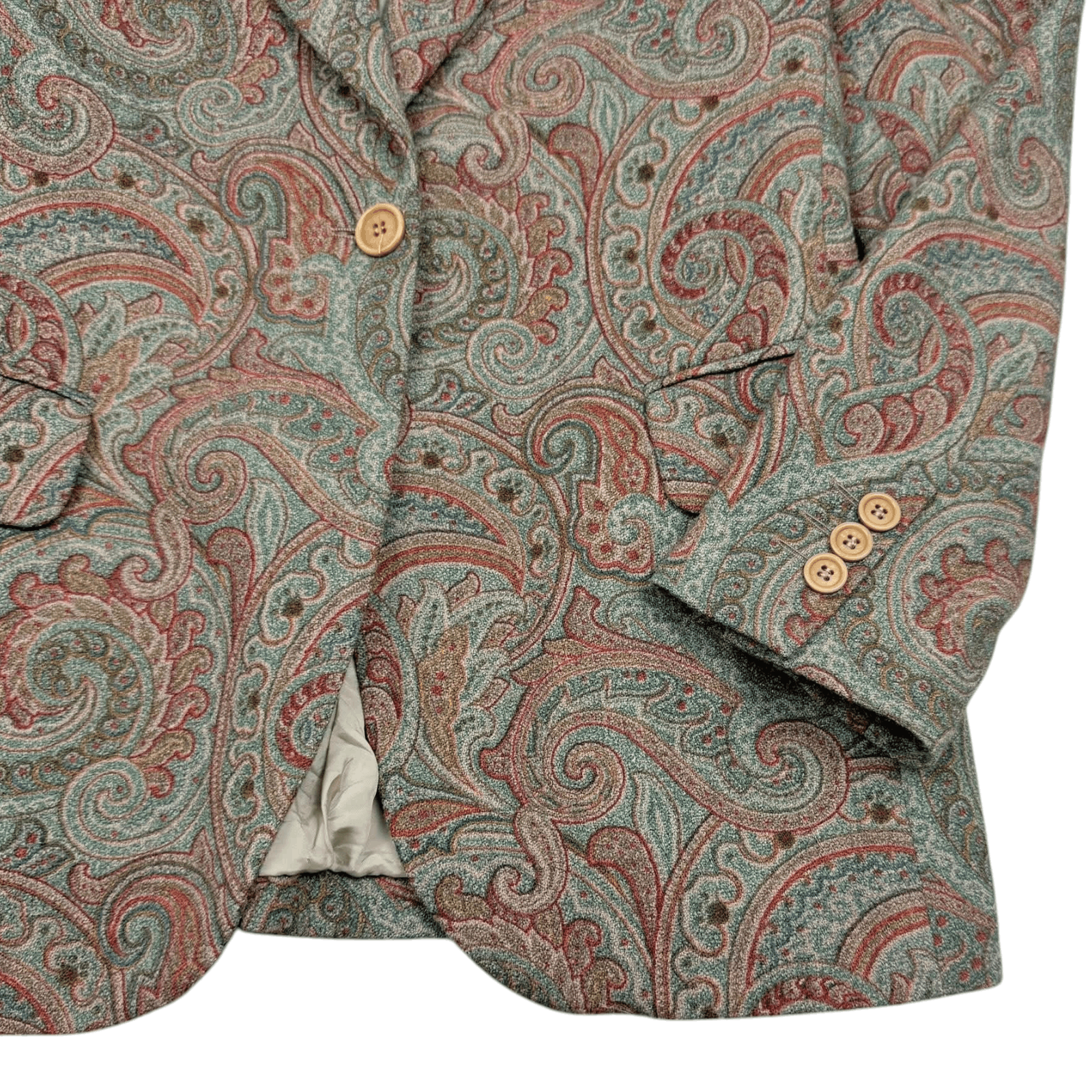 Etro ETRO Paisley Wool Blazer Jacket Women Vintage Luxury Size S / US 4 / IT 40 - 6 Thumbnail
