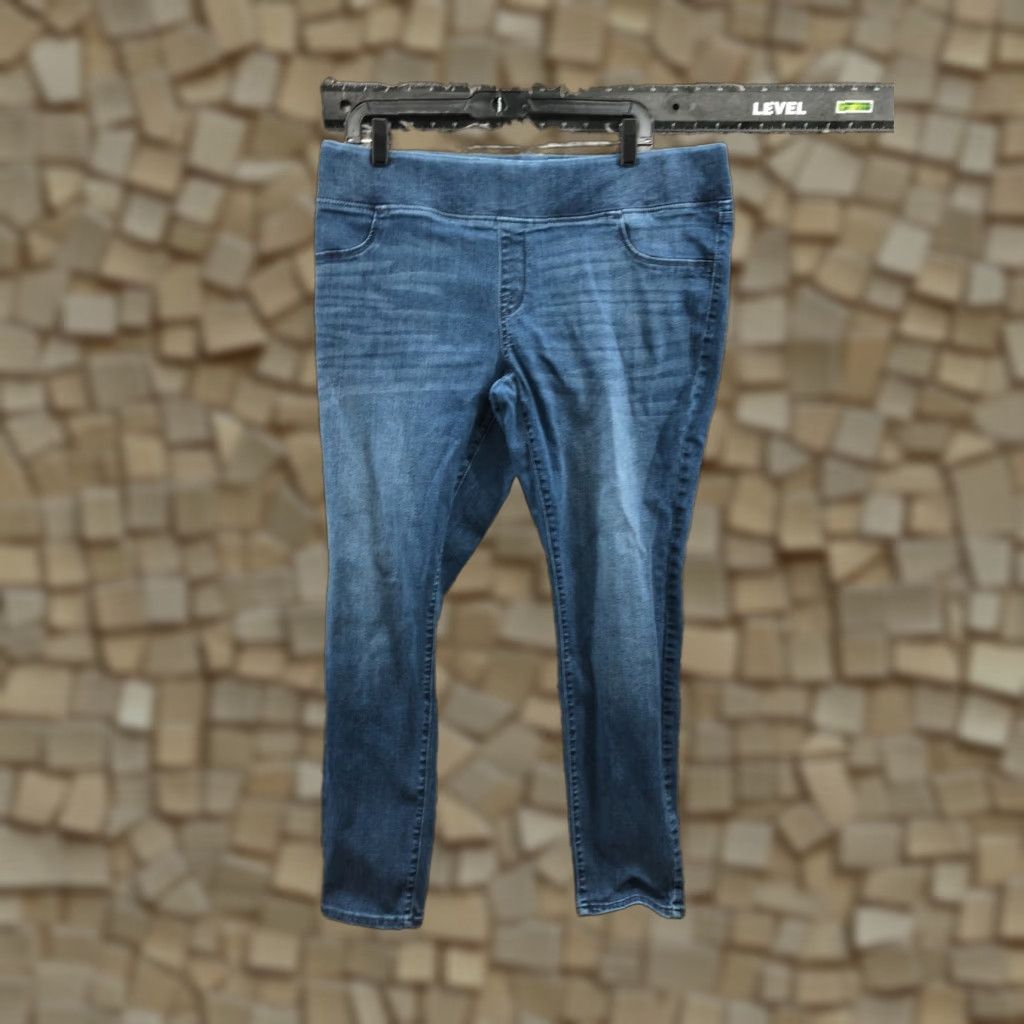 Vintage Ingrid & Isabel Maternity Jegging Womens Medium Blue Wash Size 14 Denim 5-Pocket Design Zip Button Zipper Pocket Regular Mid Rise Jeans Guatemala? Size 36" / US 14 / IT 50 - 1 Thumbnail