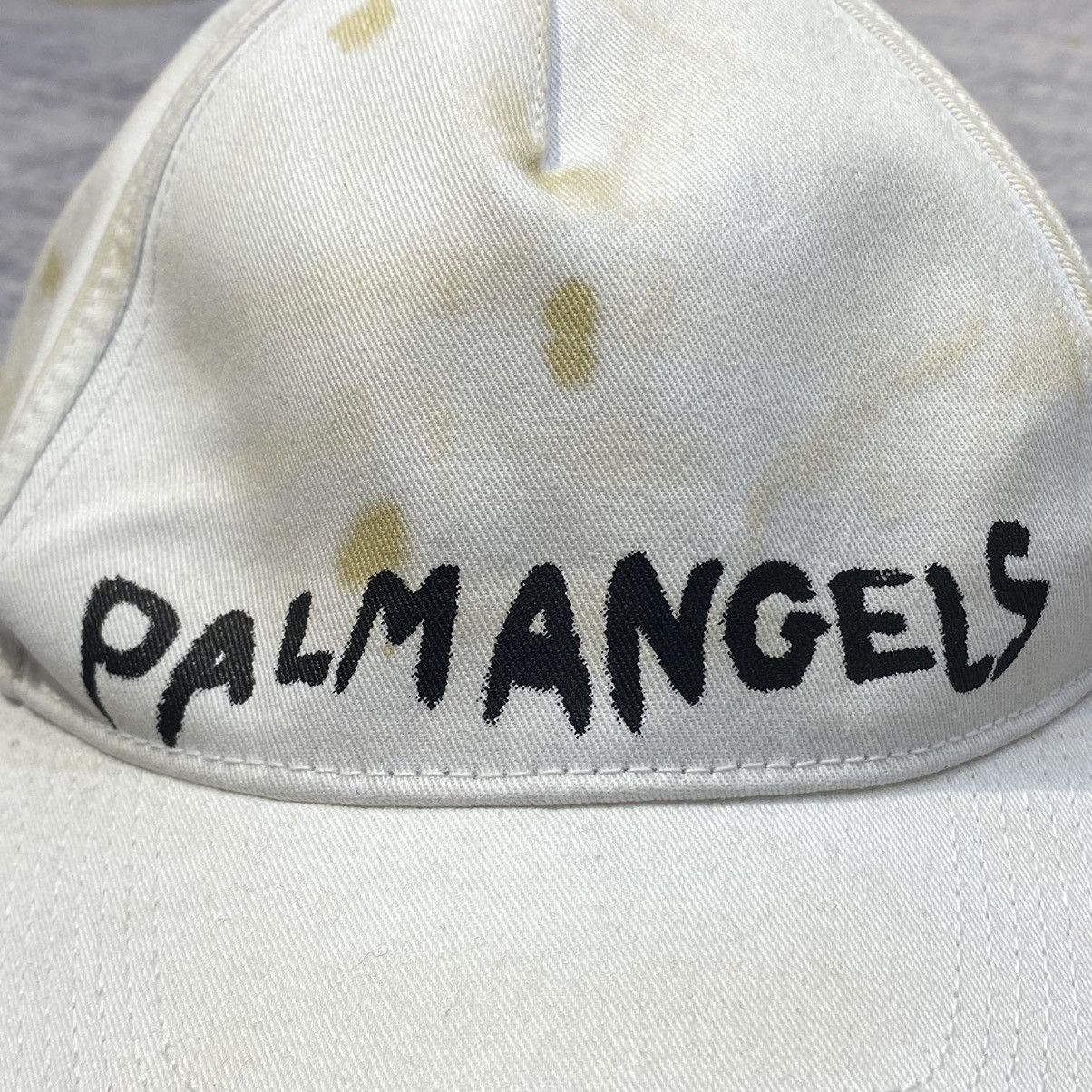 Palm Angels PALM ANGELS Logo Detailed Baseball Hat WHITE Size ONE SIZE - 3 Thumbnail