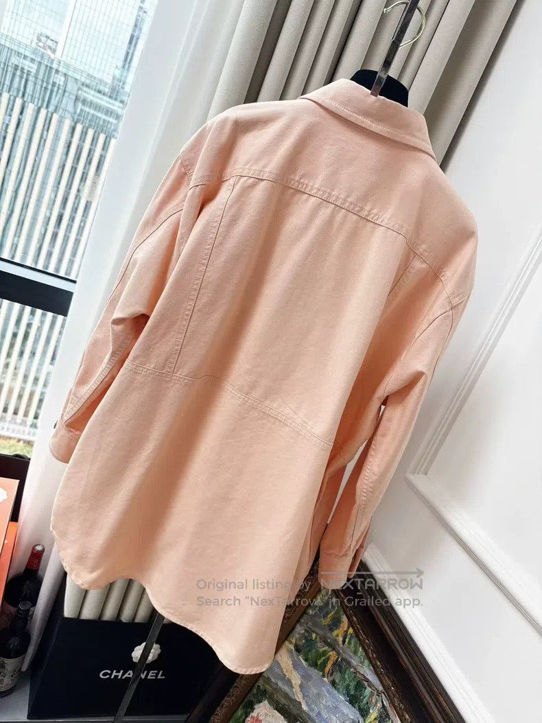 Loewe Loewe Palm Leaf Leather Patch Pocket, Orange Pink Denim Ja Size XS / US 0-2 / IT 36-38 - 2 Thumbnail