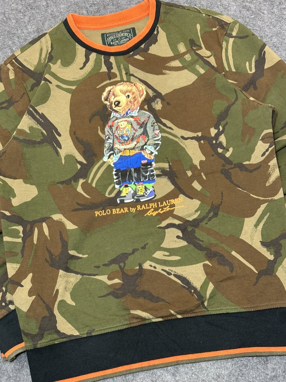 Polo Ralph Lauren Polo Ralph Lauren crewneck sweatshirt featuring a camouflage Size US S / EU 44-46 / 1 - 2 Thumbnail